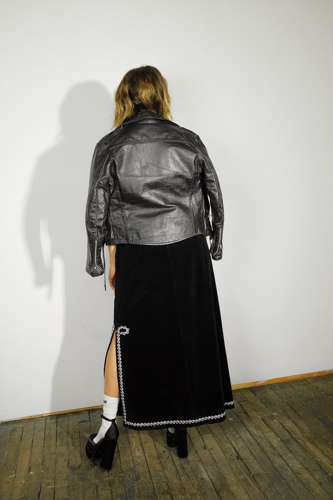 Velvet Applique Skirt