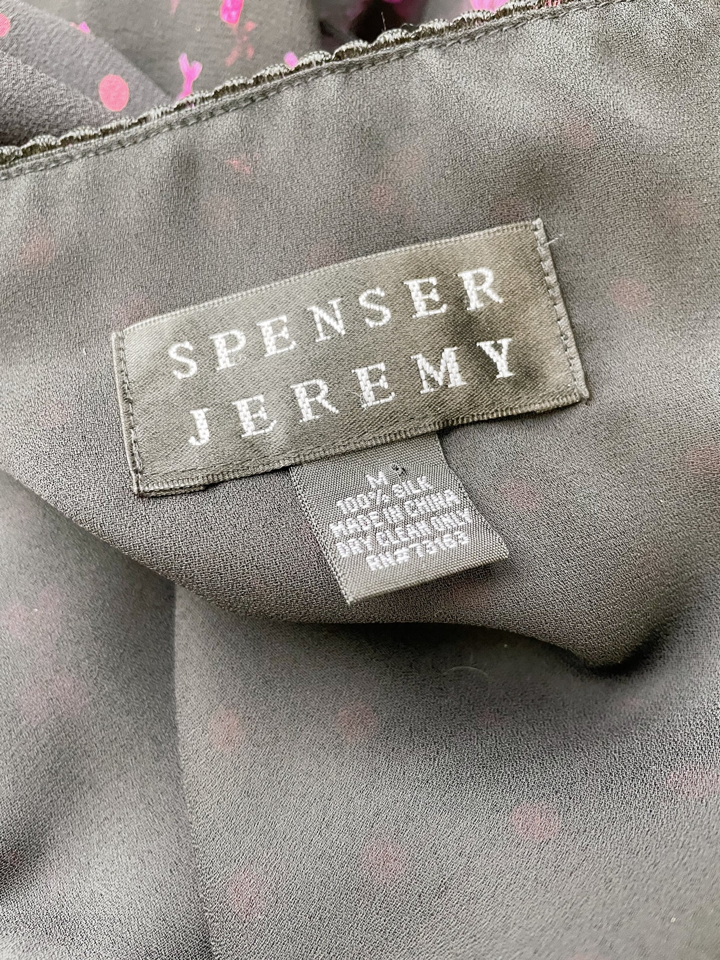 Silk Y2K Bow and Dot Blouse