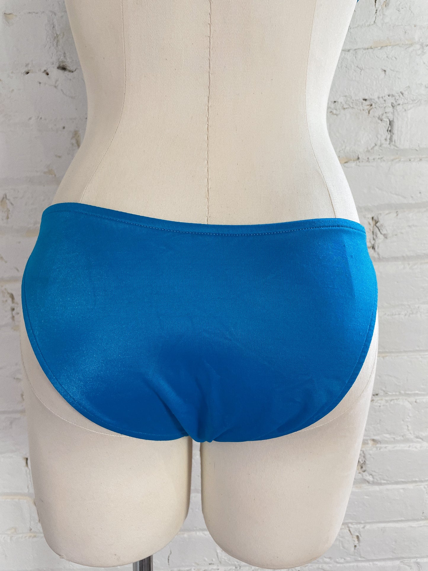 90s Teal Bandeau Bikini