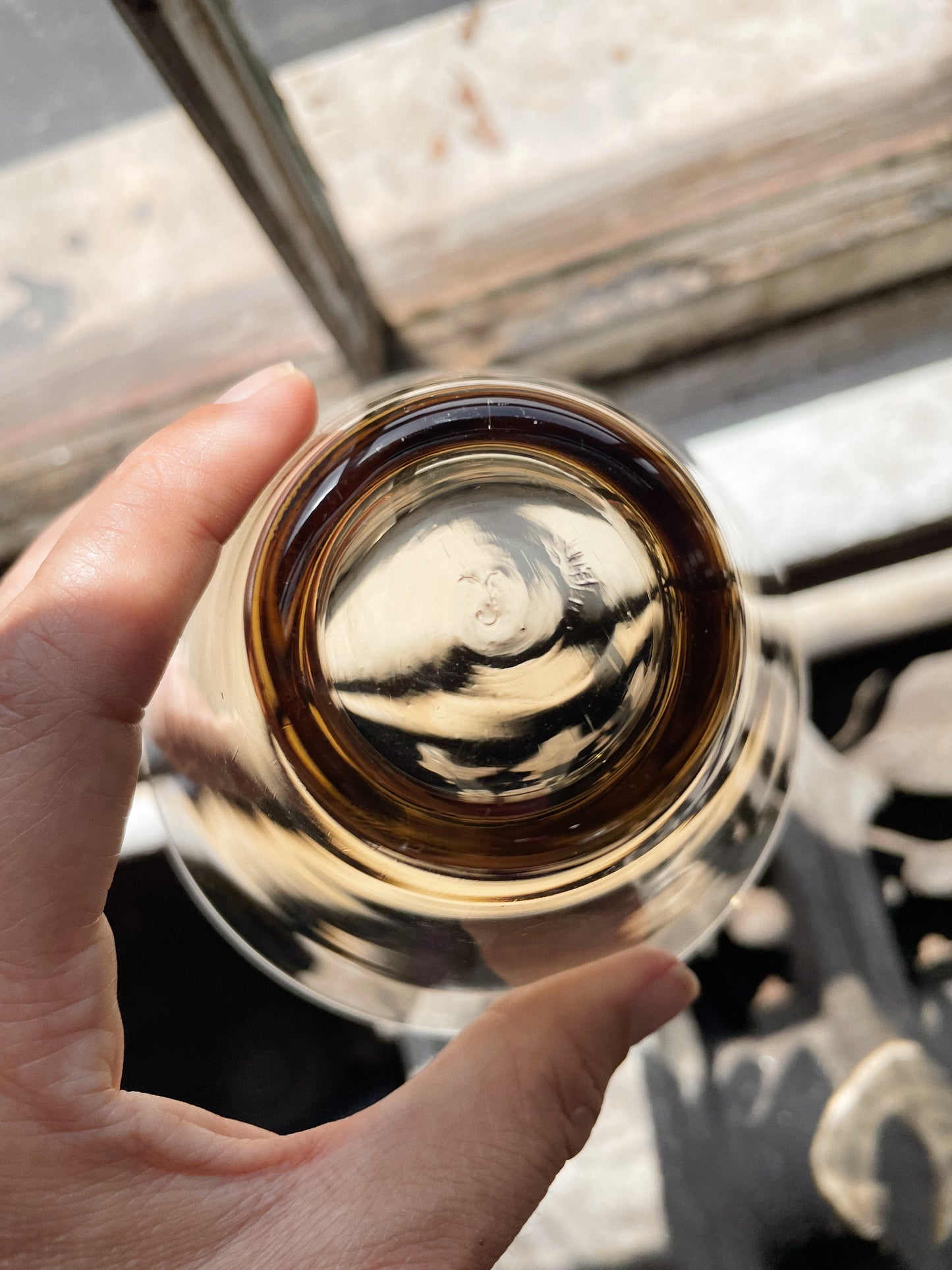 Smokey Stemlesss Martini Glasses, Set of 5