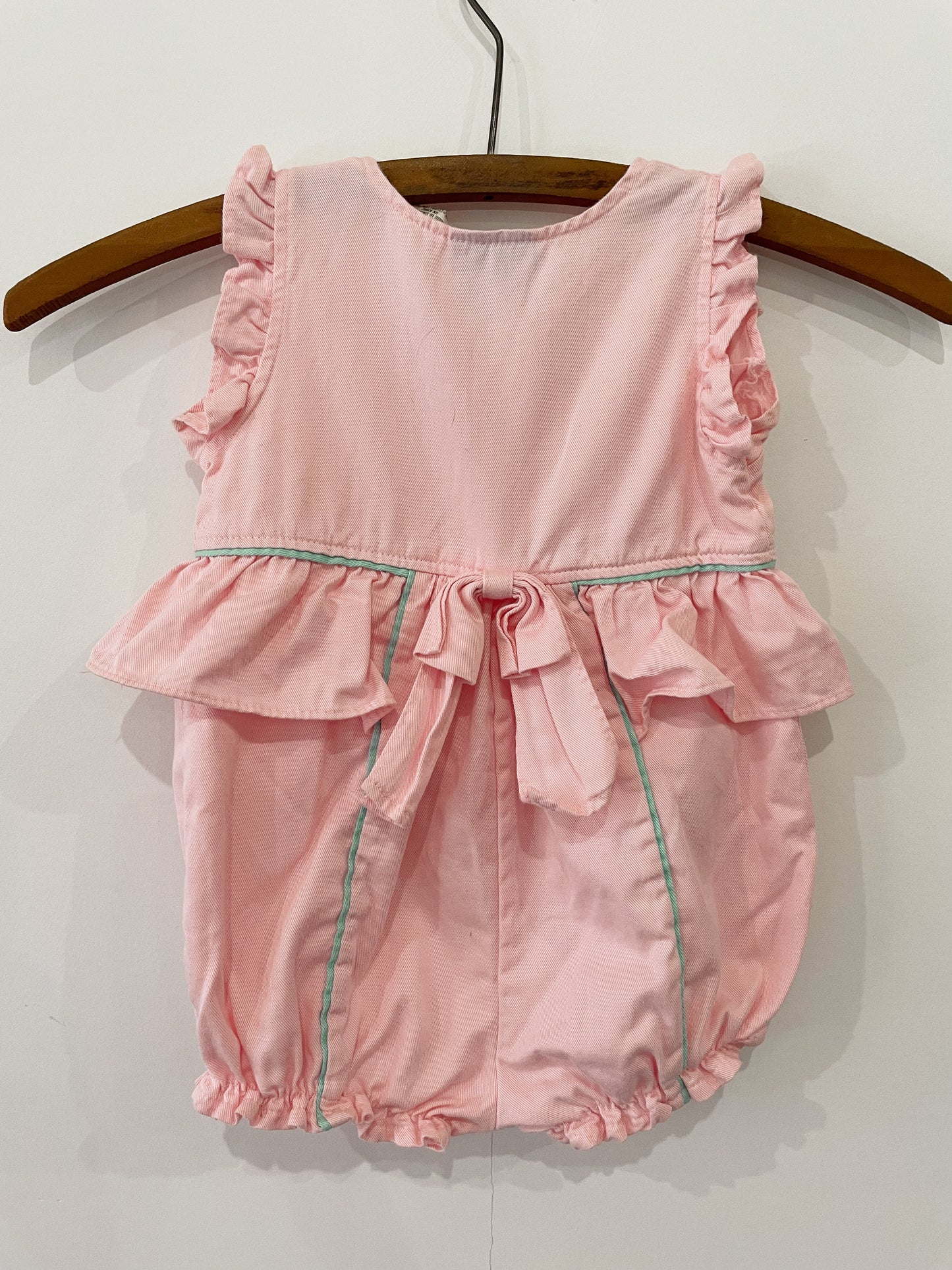 Pink and Teal Ruffle Onesie