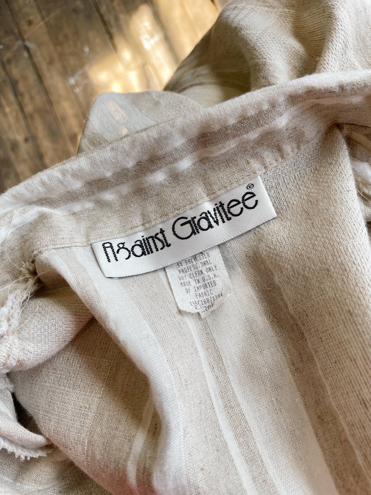 Against Gravitee Tie-Front Blouse