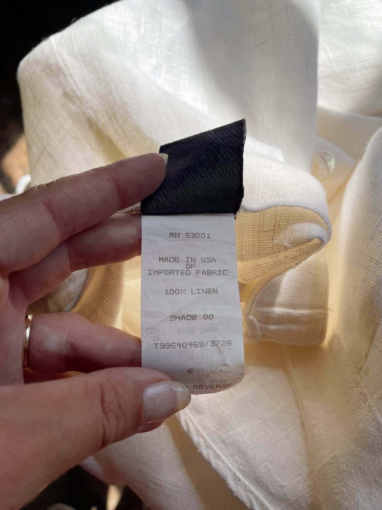 Ivory Linen Skort