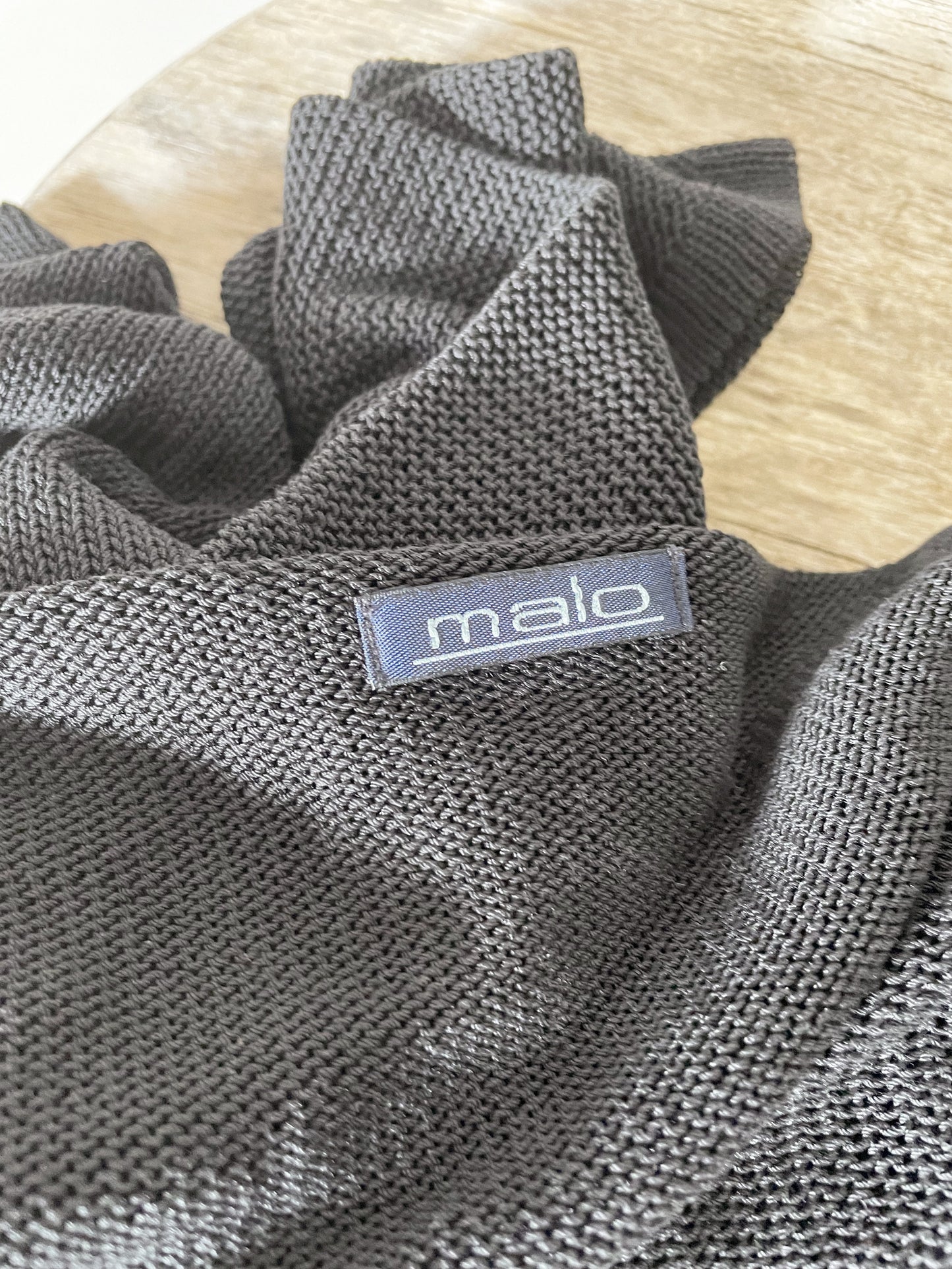 Deep V Silk Knit Sweater