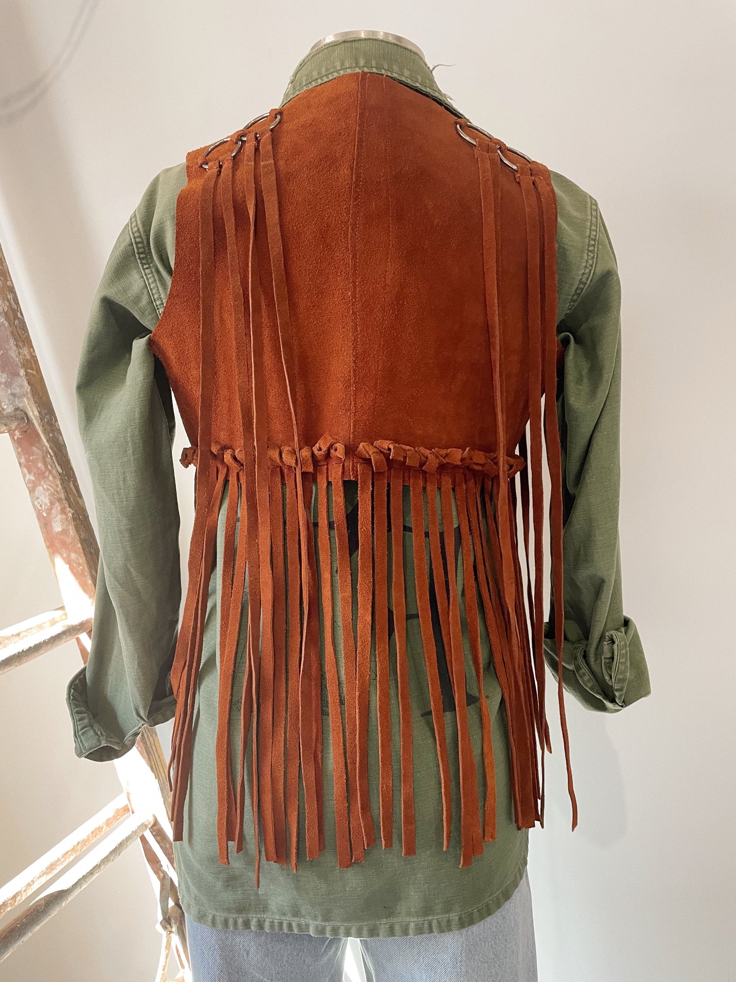 Suede 70s Fringe Vest