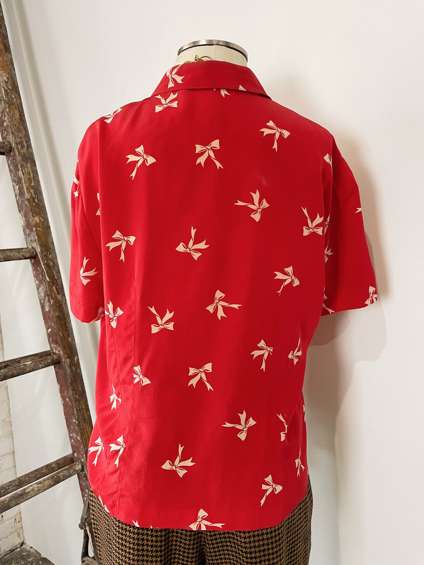 Silk Bow Blouse
