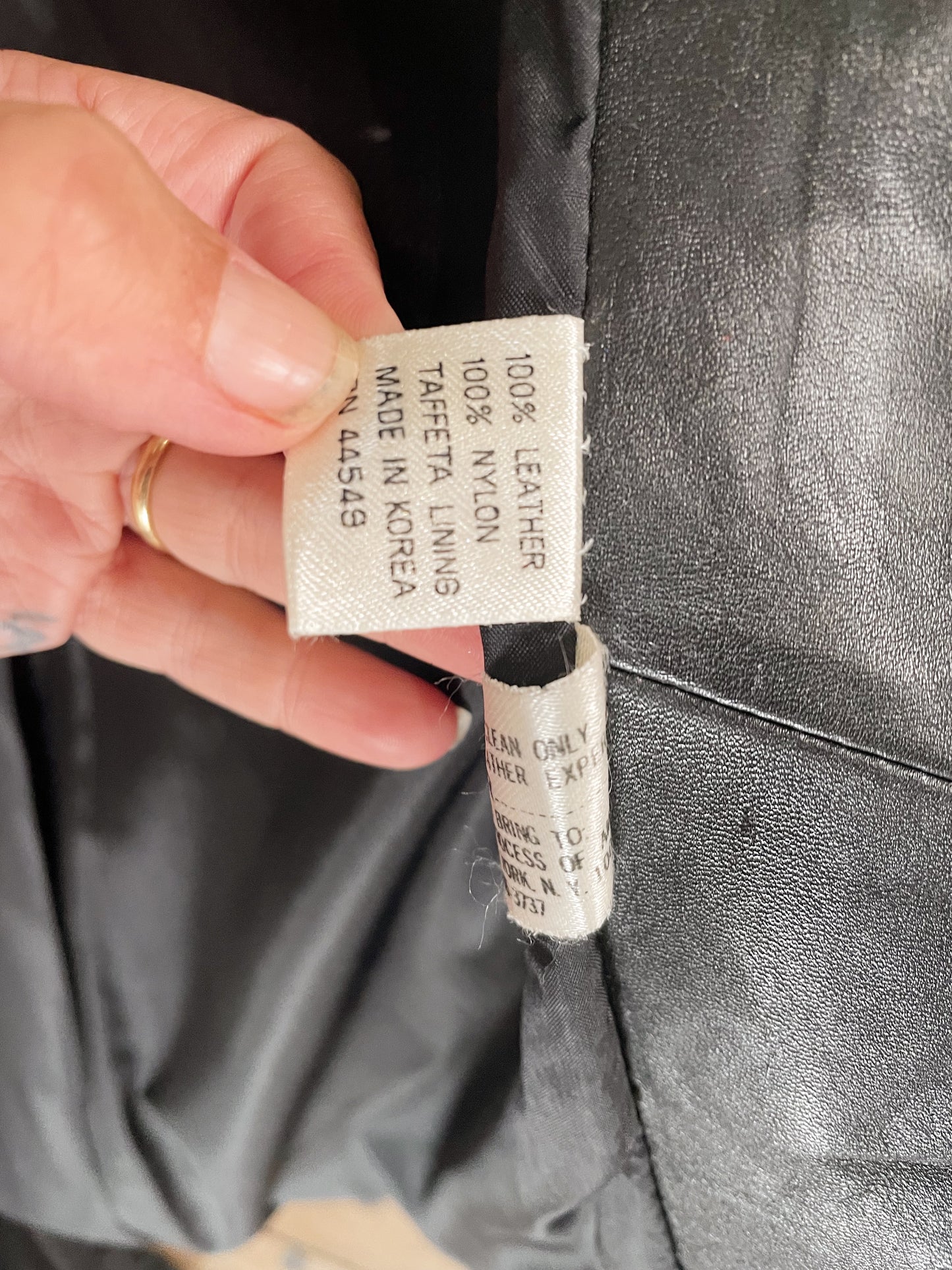 70s Leather Trench Coat (M)