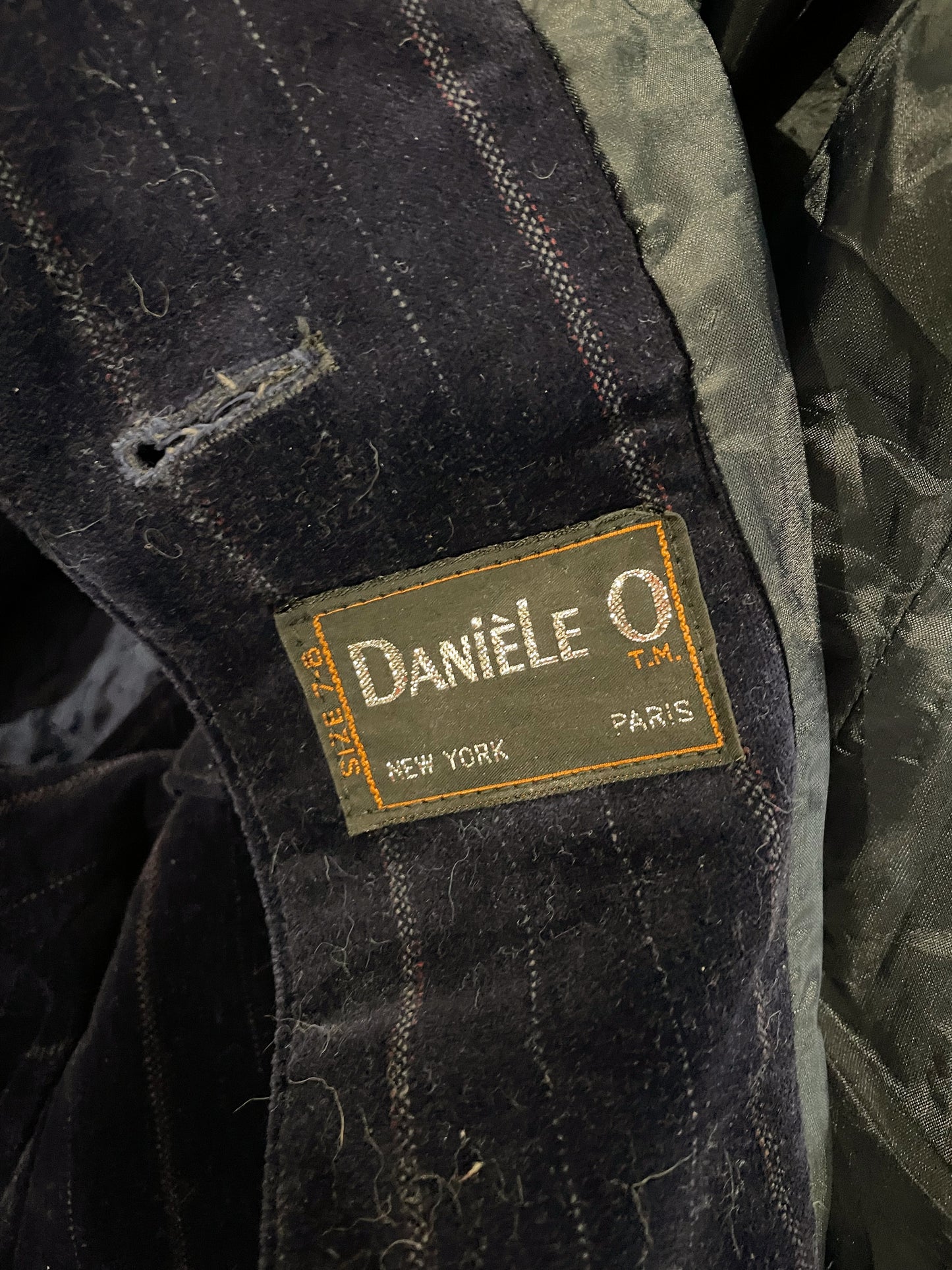 Blue Velvet Pinstripe Blazer