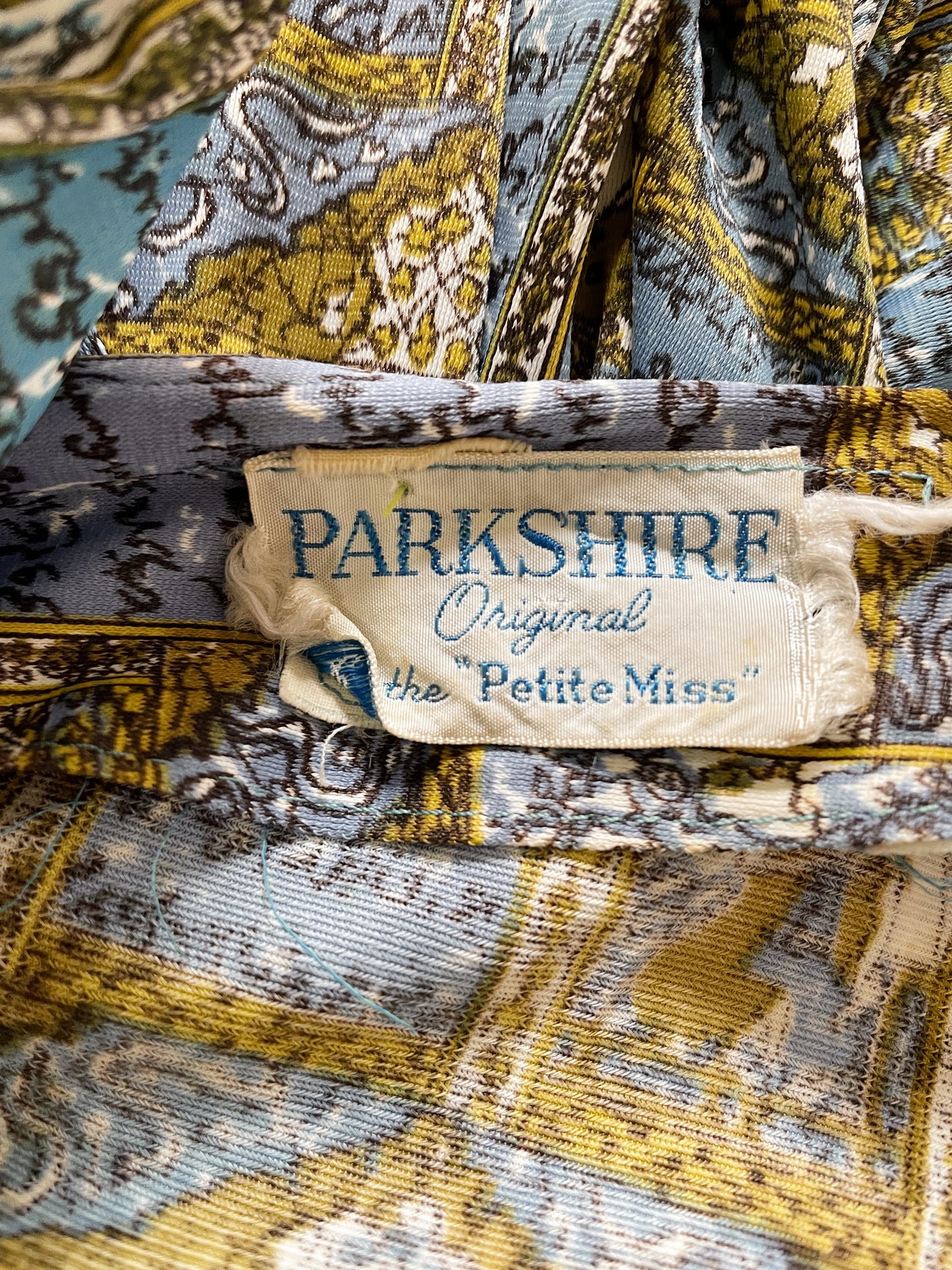 60s Hindu Print Dress with Matching Headscarf