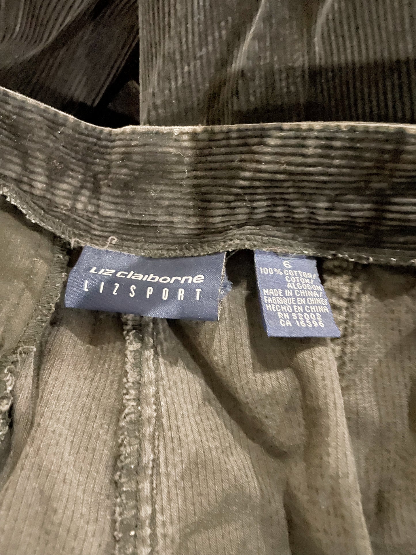 Black 90s Corduroy Trouser