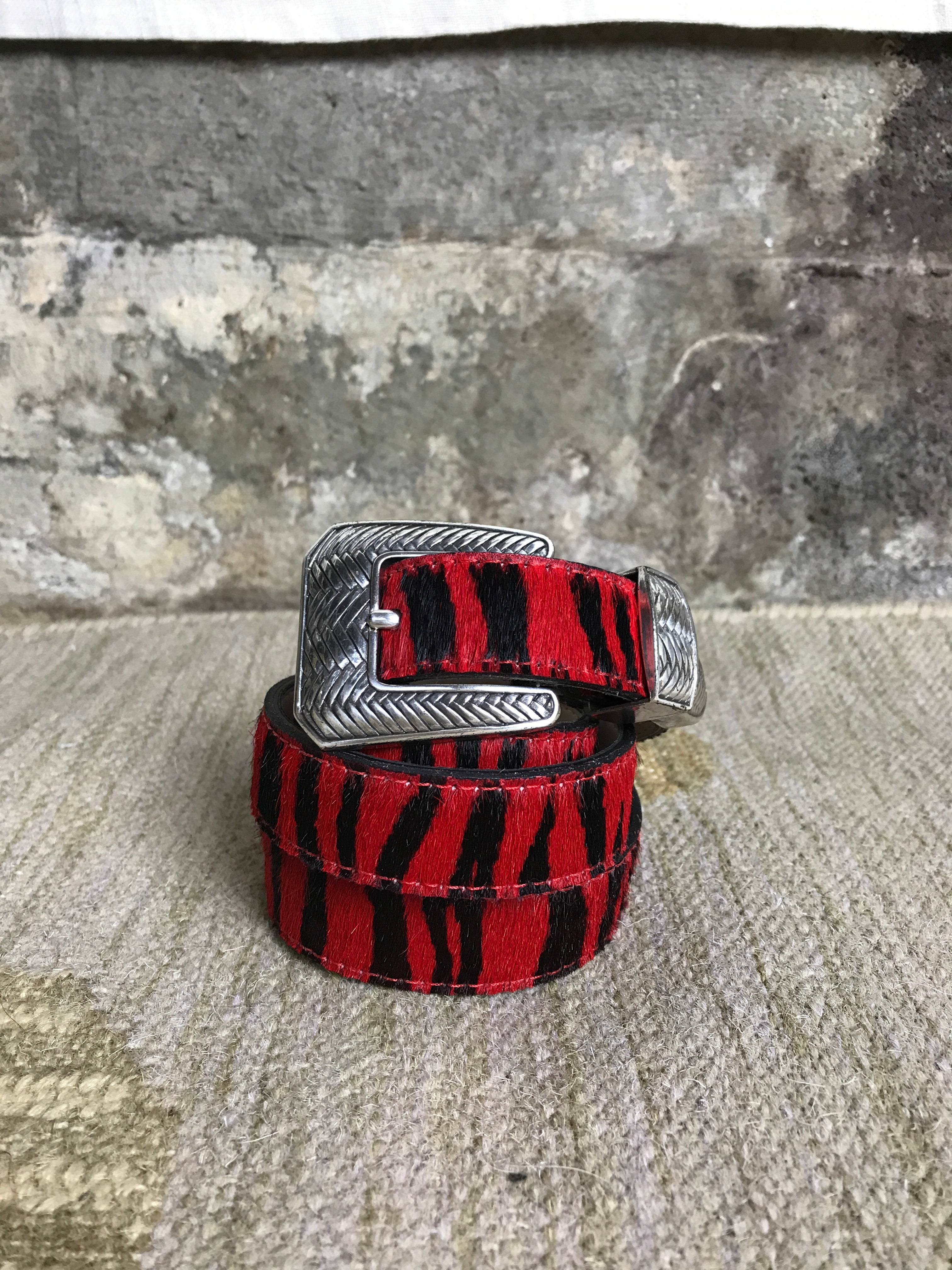 Brand new Red and black zebra belt Isami Coral Belt Red & Black | Custom BJJ & Judo Belt main image 3