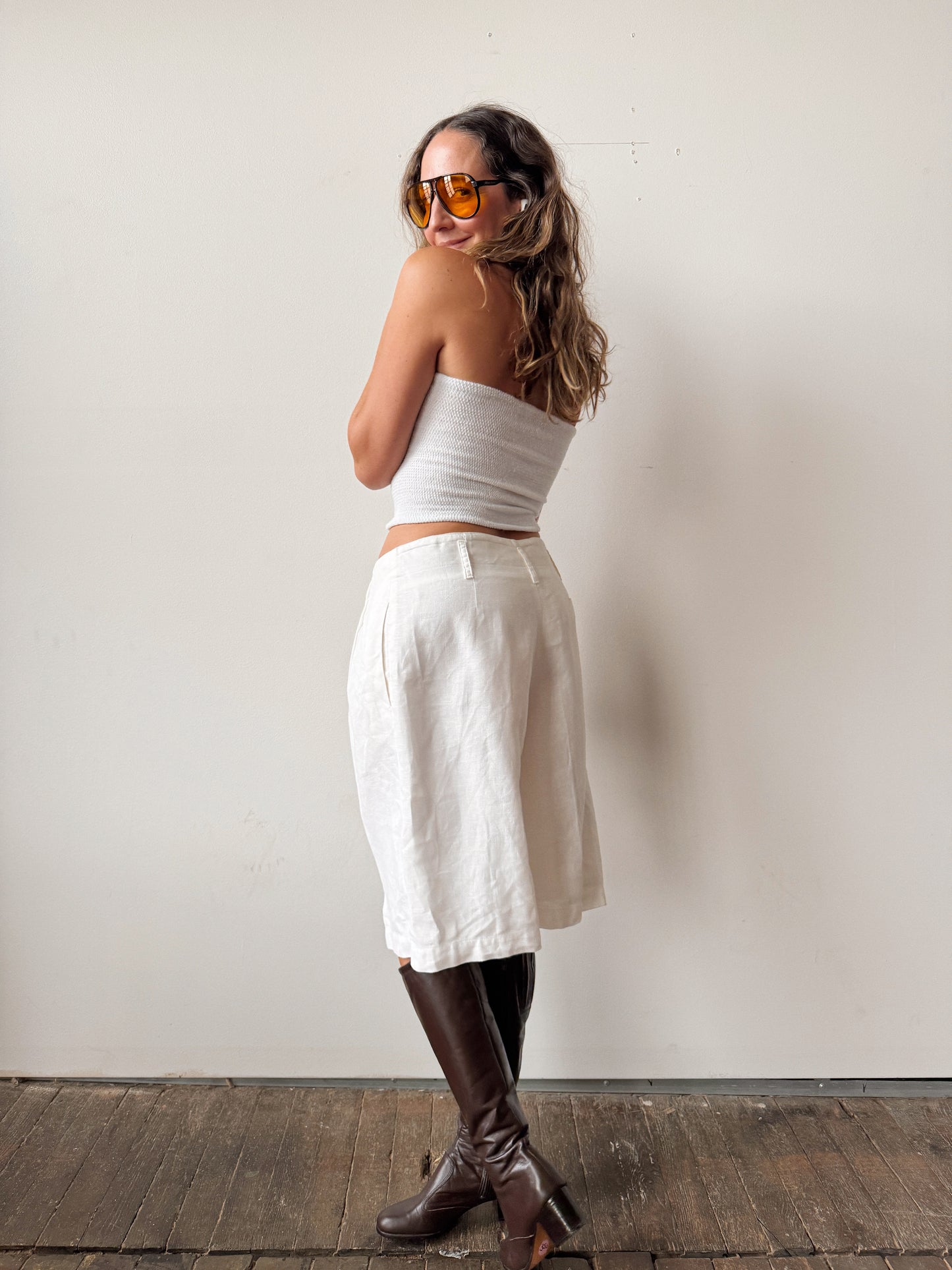 Linen Long 00s Shorts (32")