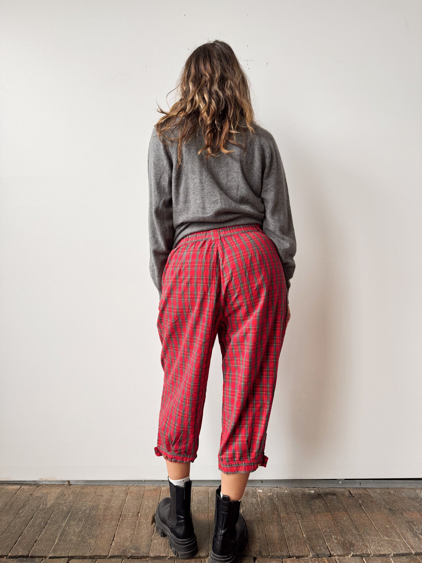 90s Plaid Trouser Pant (29")