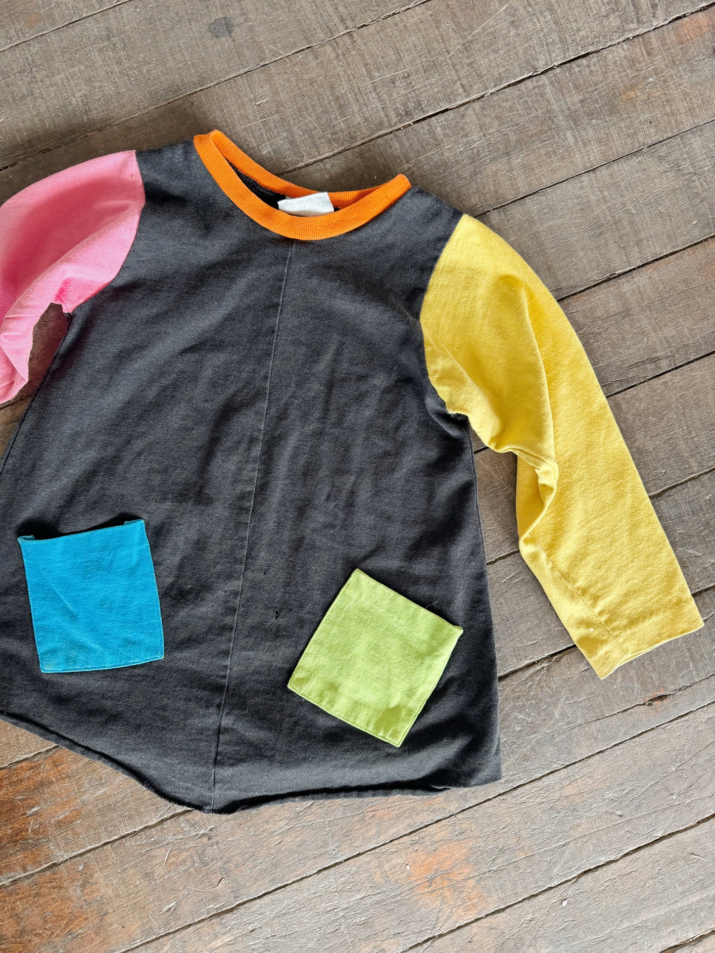 Mini Waves 90s Neon Tunic Dress (3T)