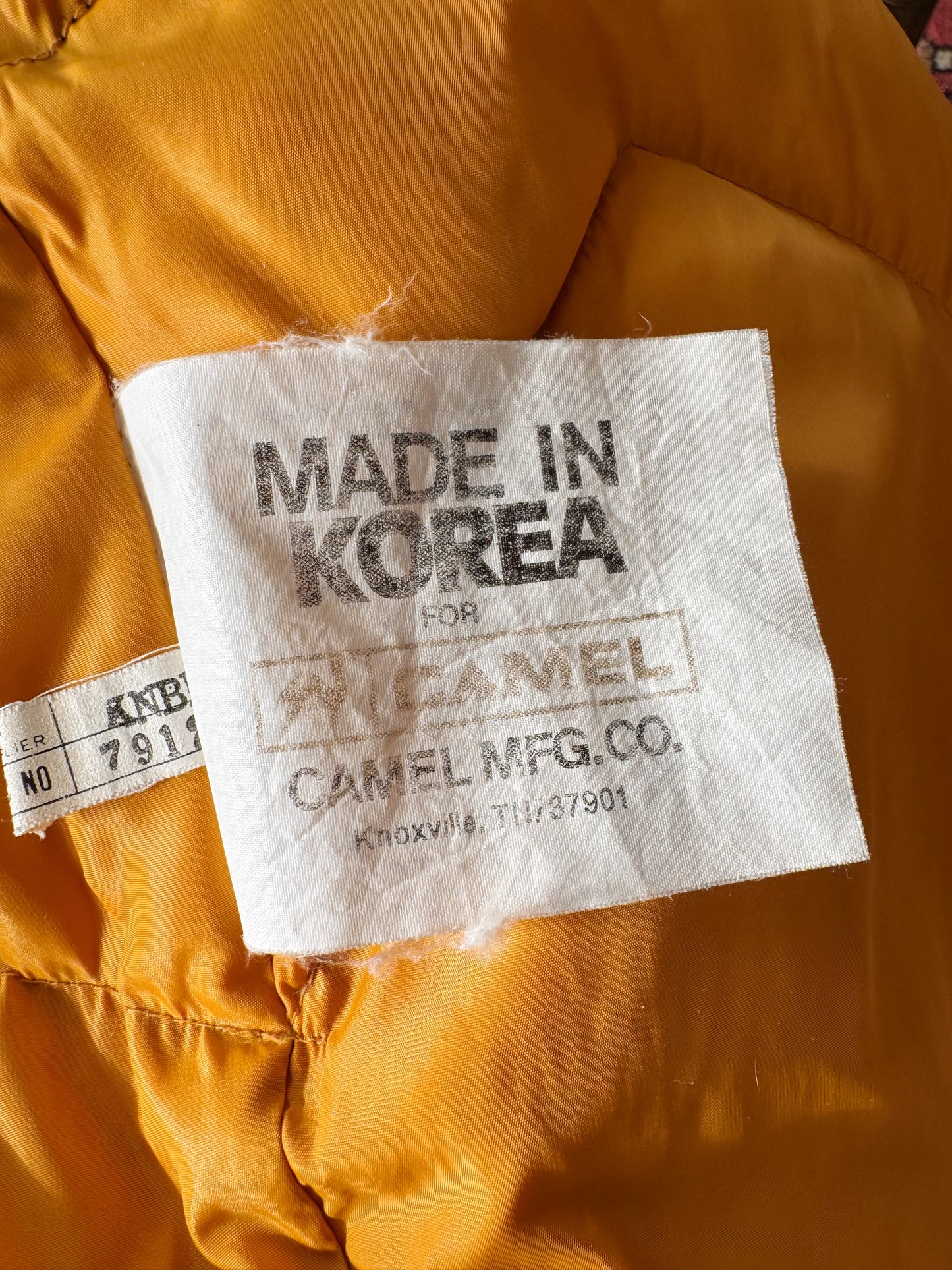 Vintage 70s Puffer Vest Camel- Northern Goosedown (L)