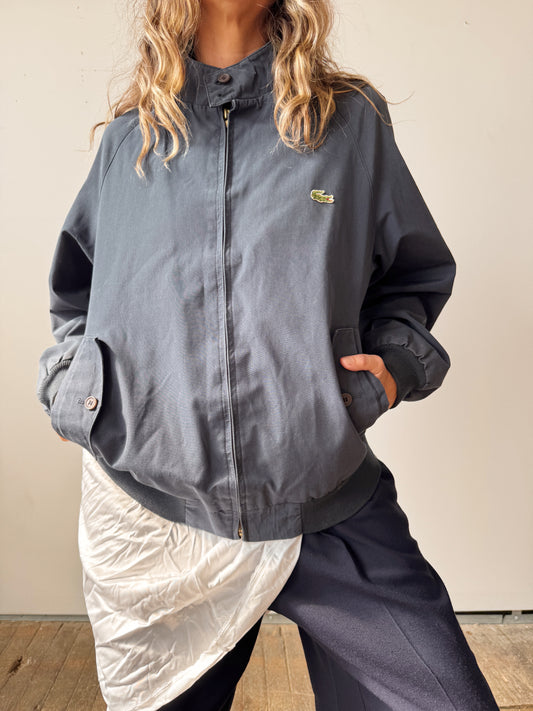 Izod Lacoste Navy 90s Zip Jacket (Mens M)