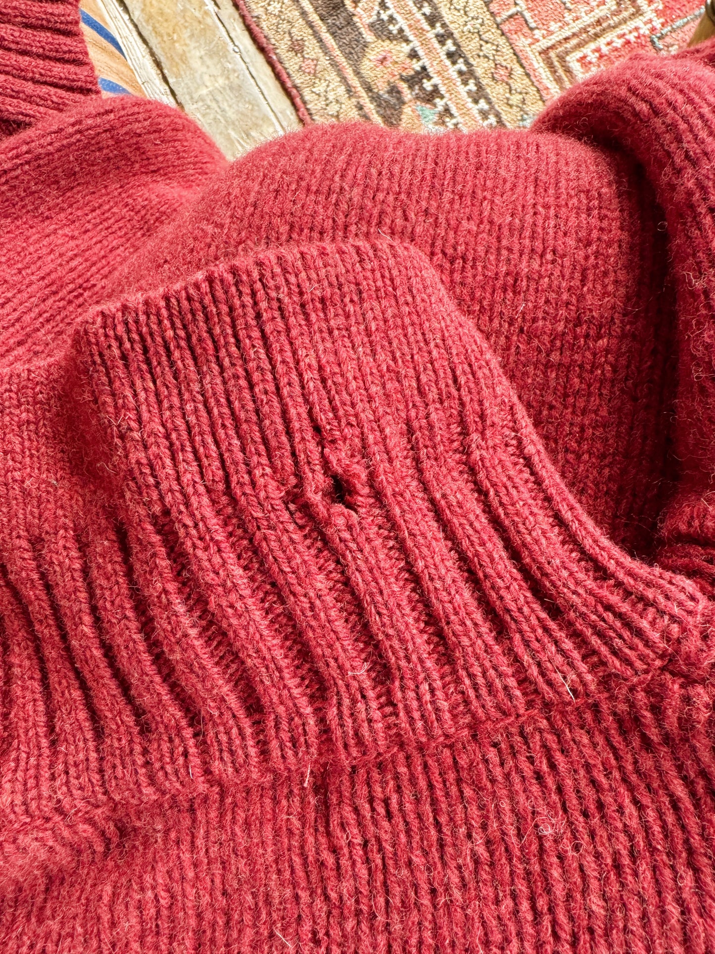 Wool 90s Knit Sweater Turtleneck (M)