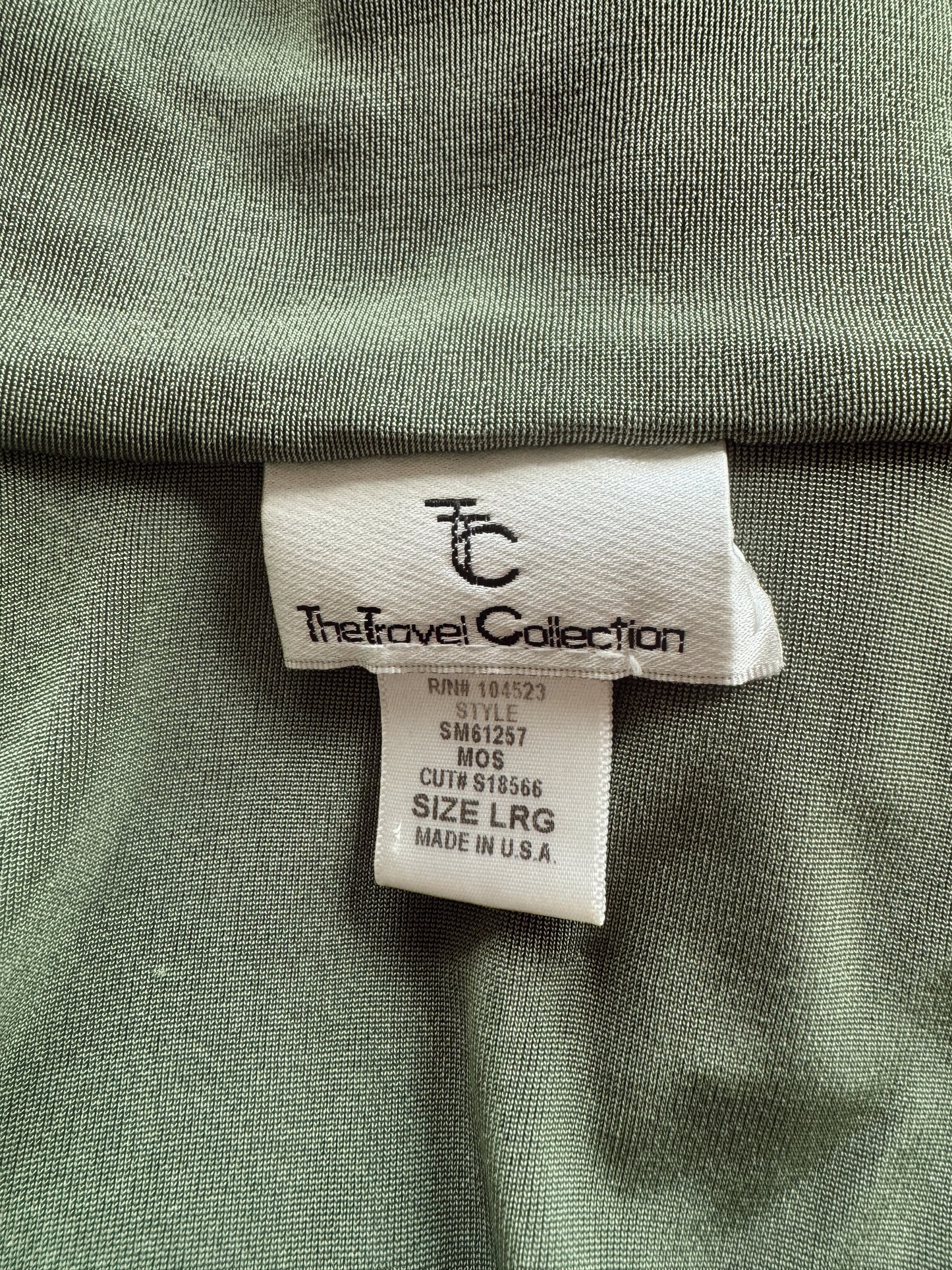 Olive 90s Textured Jersey Match Set (Large)