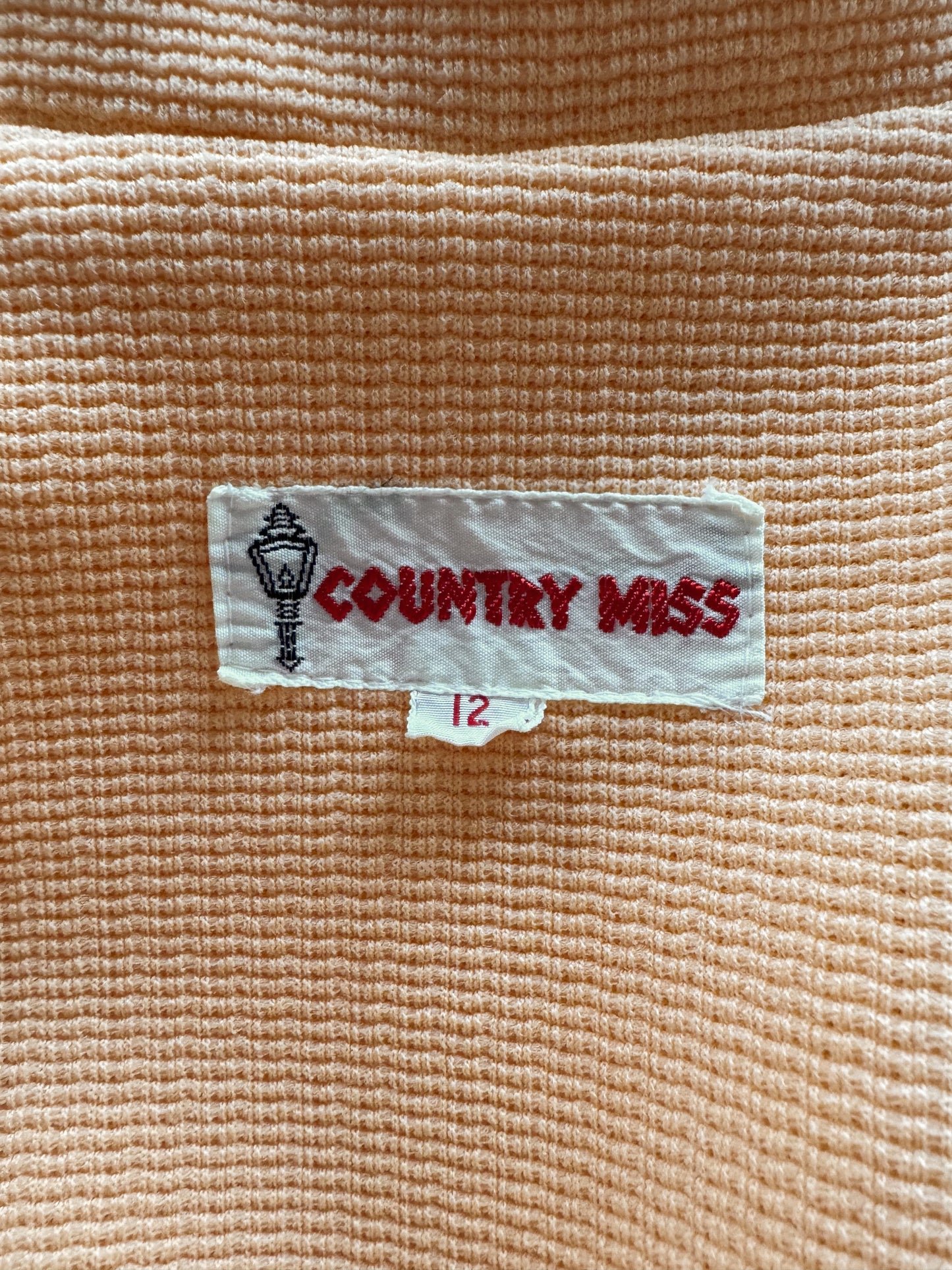 Unionmade 70s Peach Shift Dress (M)