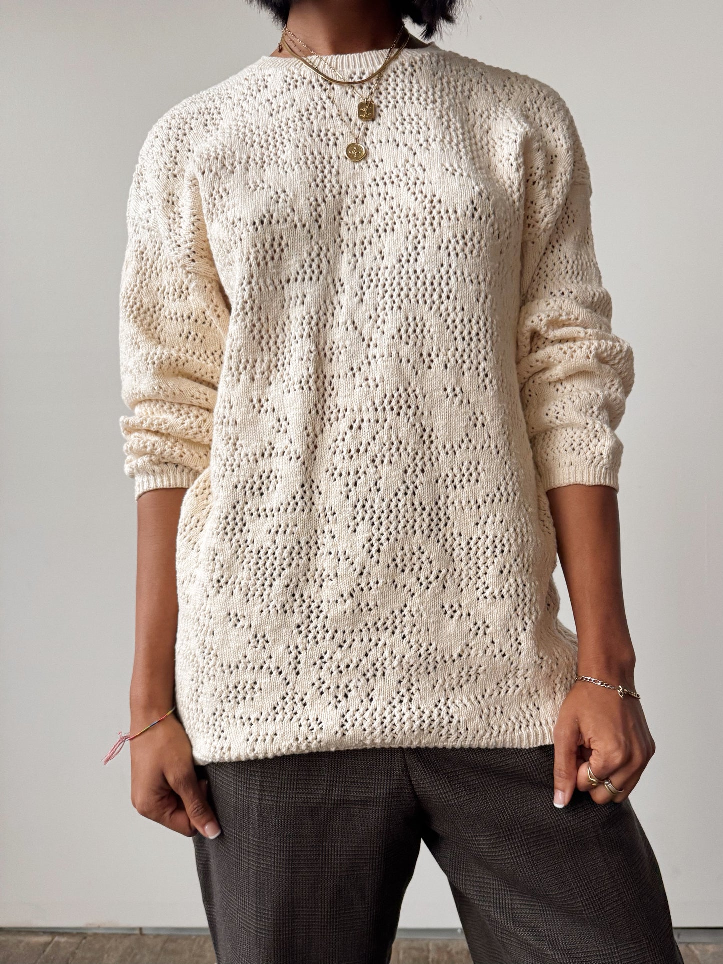 90s Villager Knit Sweater (M)