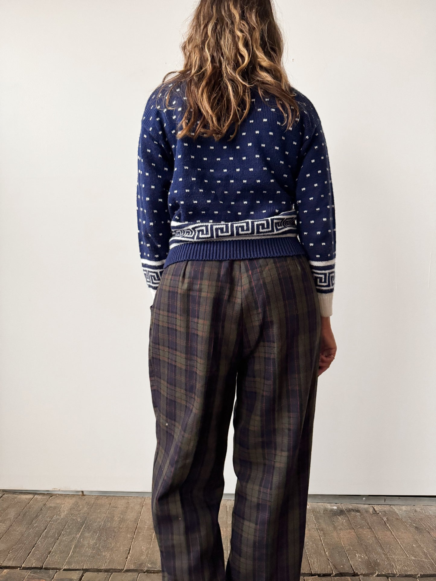 80s Plaid Trousers (27")