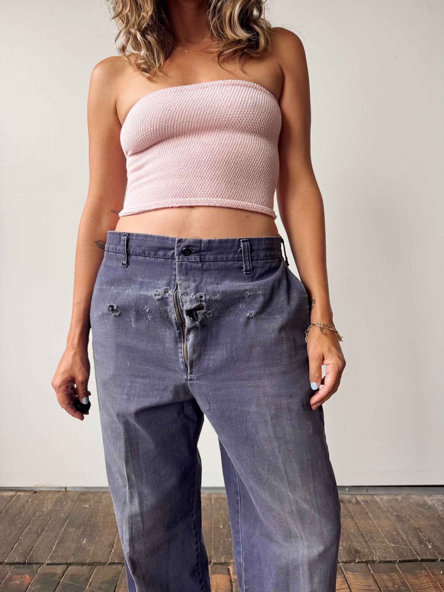 Distressed Worn Mens Work Pant (32")