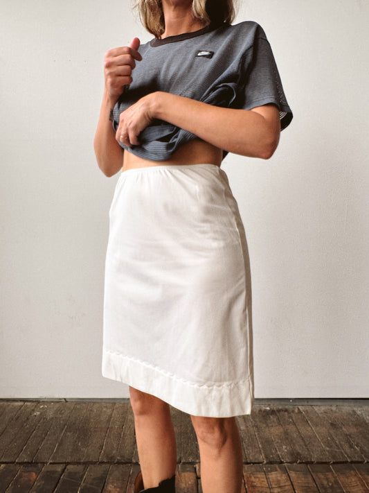 Sears 80s Nylon Slip Skirt (26")