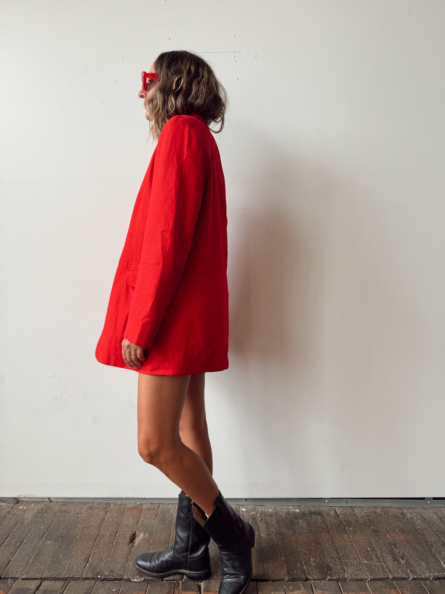 Vintage Sandro Linen Oversize Jacket (M)