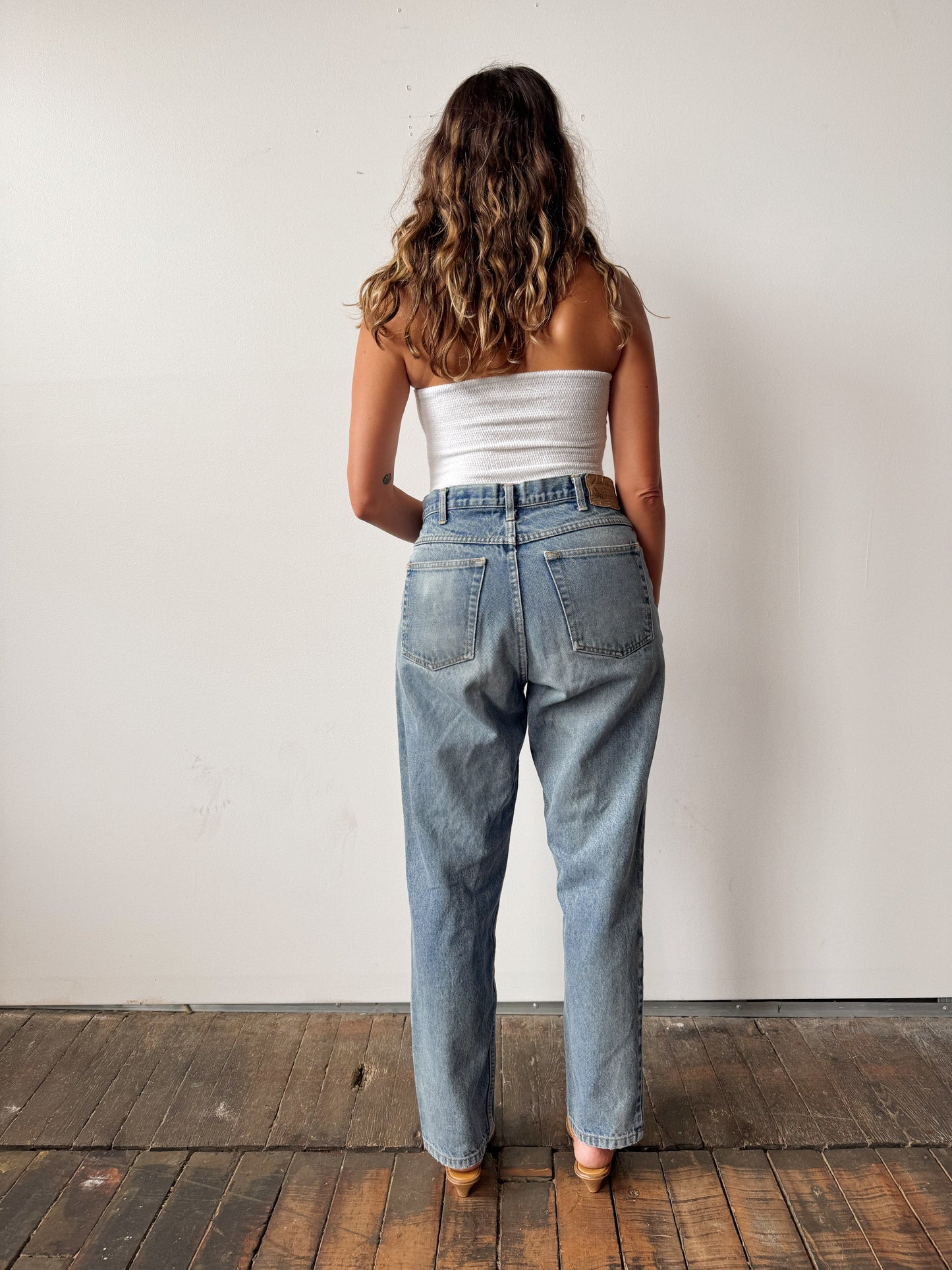 Dark Wash 90s Patchwork Denim (31"x29")