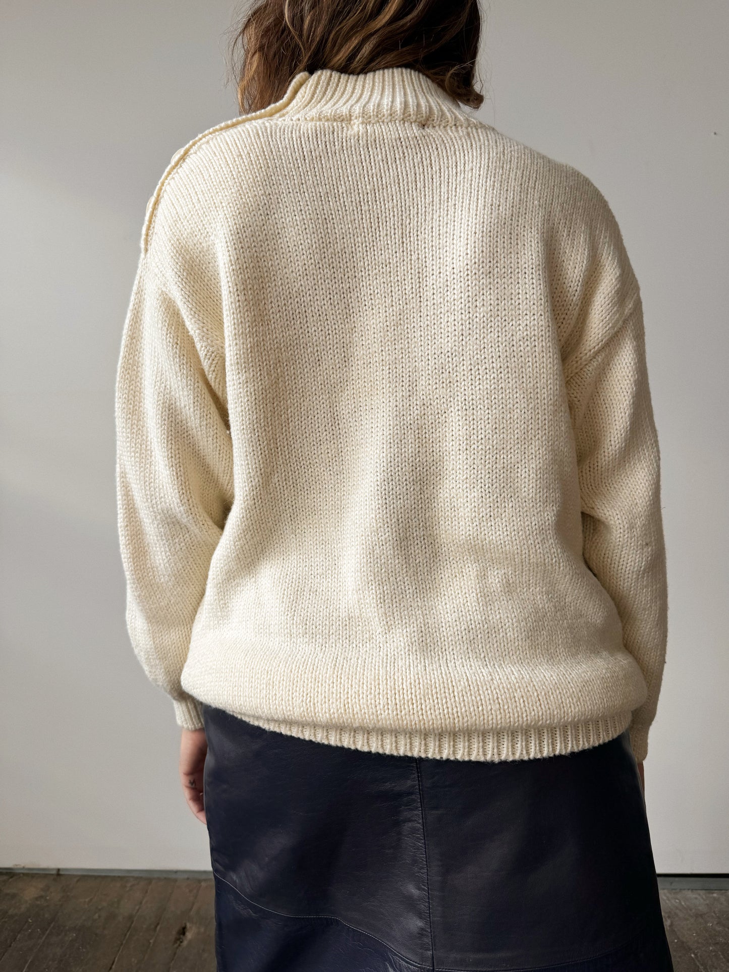 Le Moda Wool Knit Sweater (S)