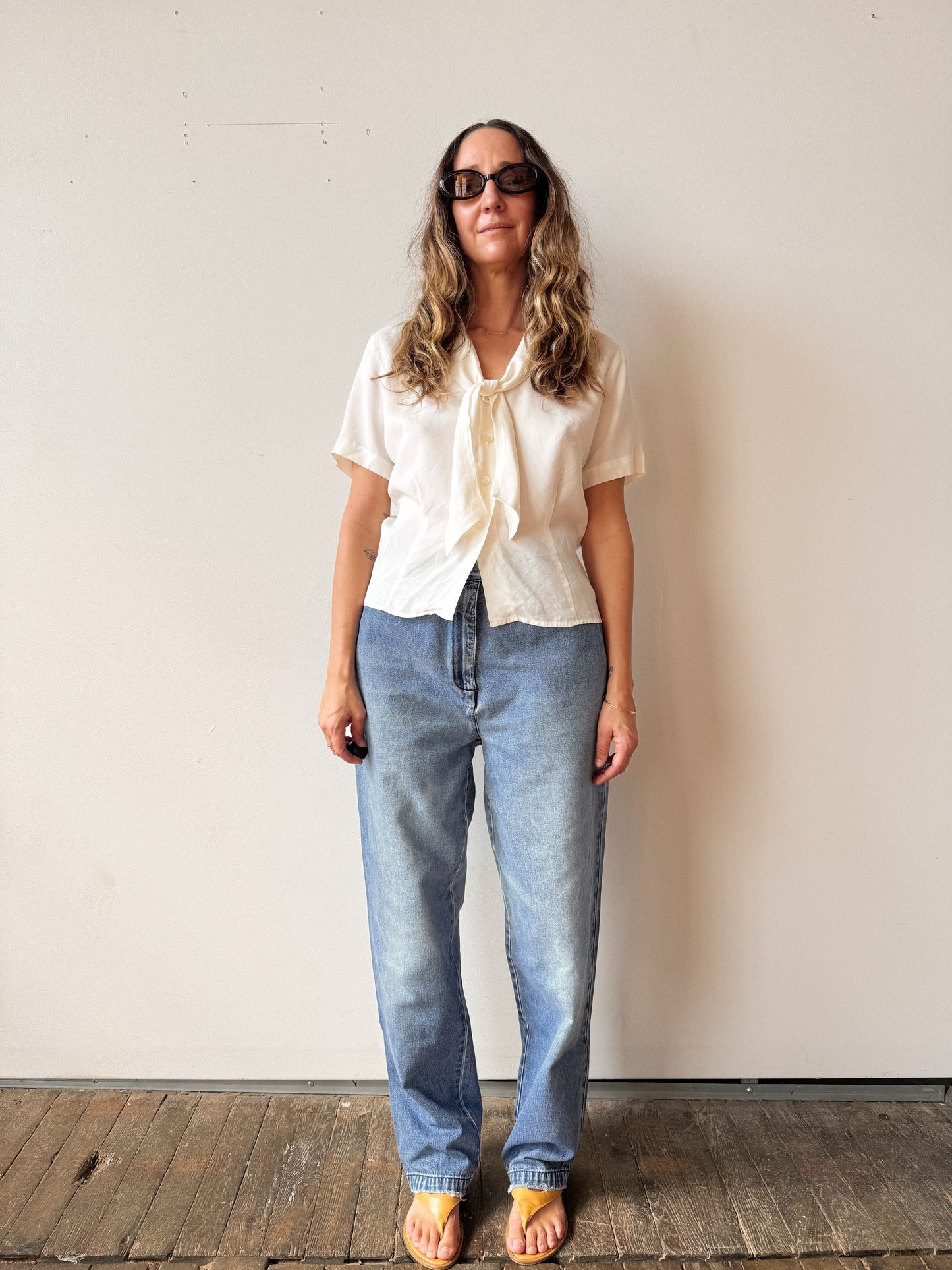 50s Blouse Betty White Top (S)