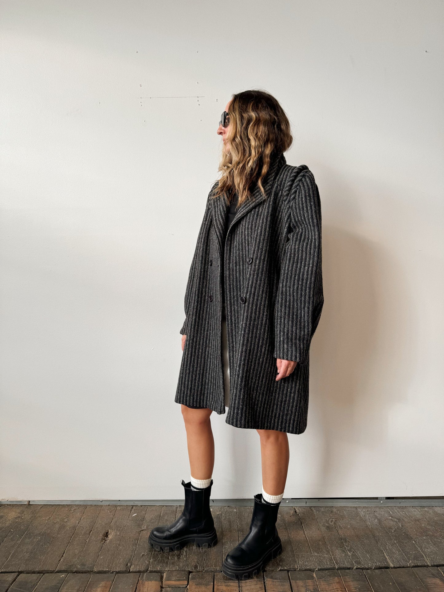 Charcoal 80s Betsy B Coat (M)