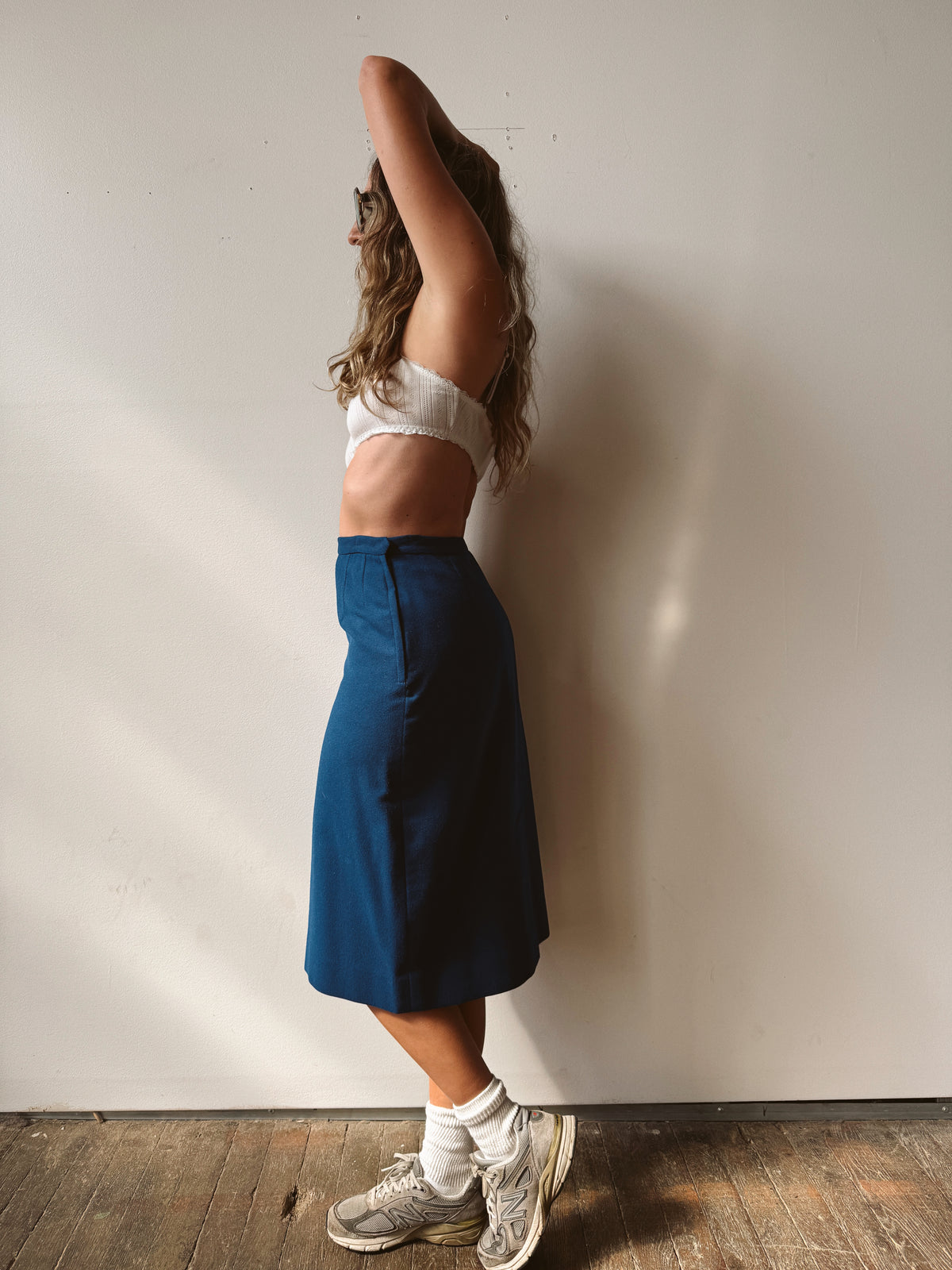 Pendleton Cobolt Blue Wool Pencil Skirt (26")