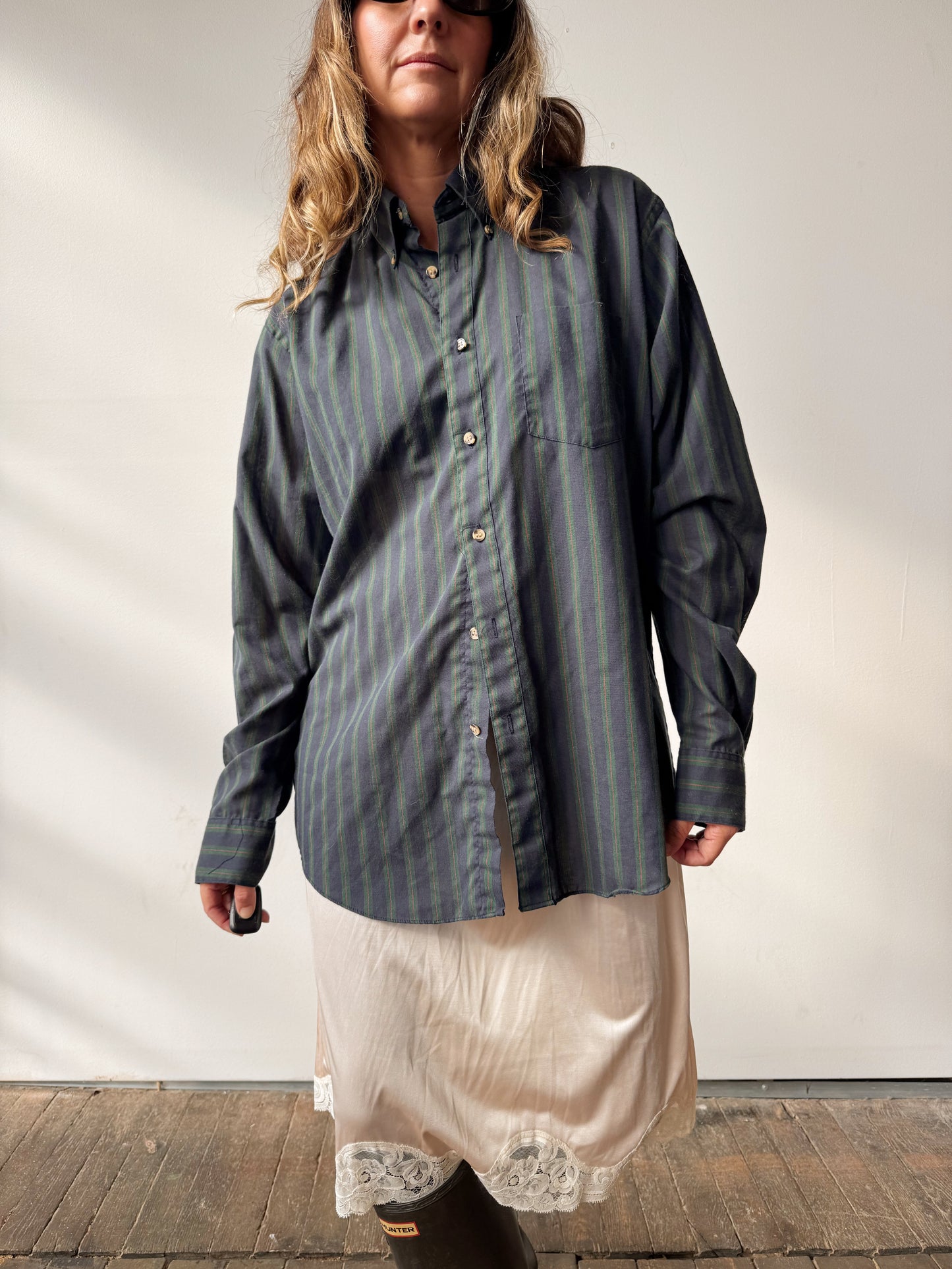 90s Sycamore Plaid Shirt (Mens L)