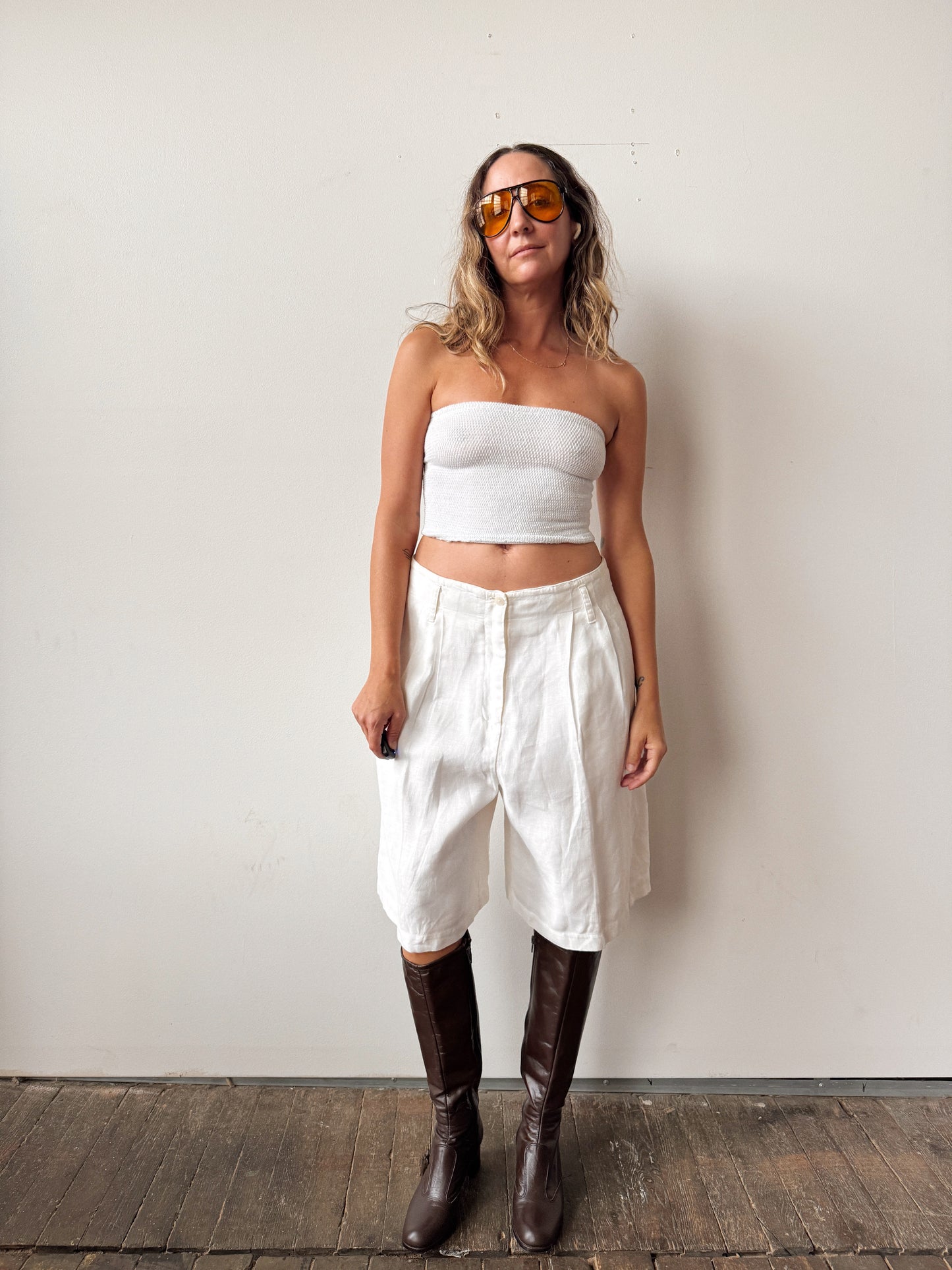 Linen Long 00s Shorts (32")