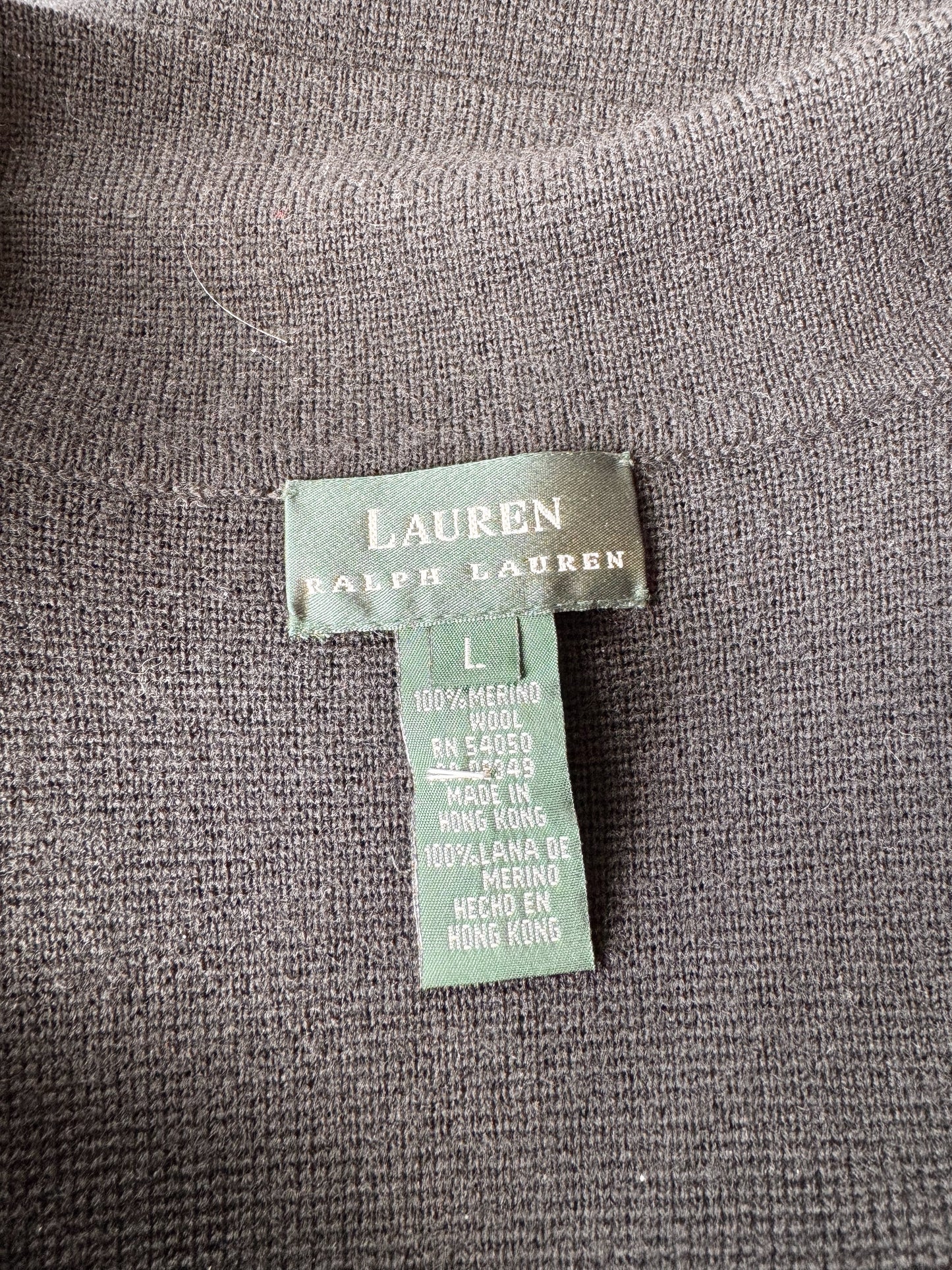 Ralph Lauren Double-Breasted Merino Wool Knit Cardigan (L)