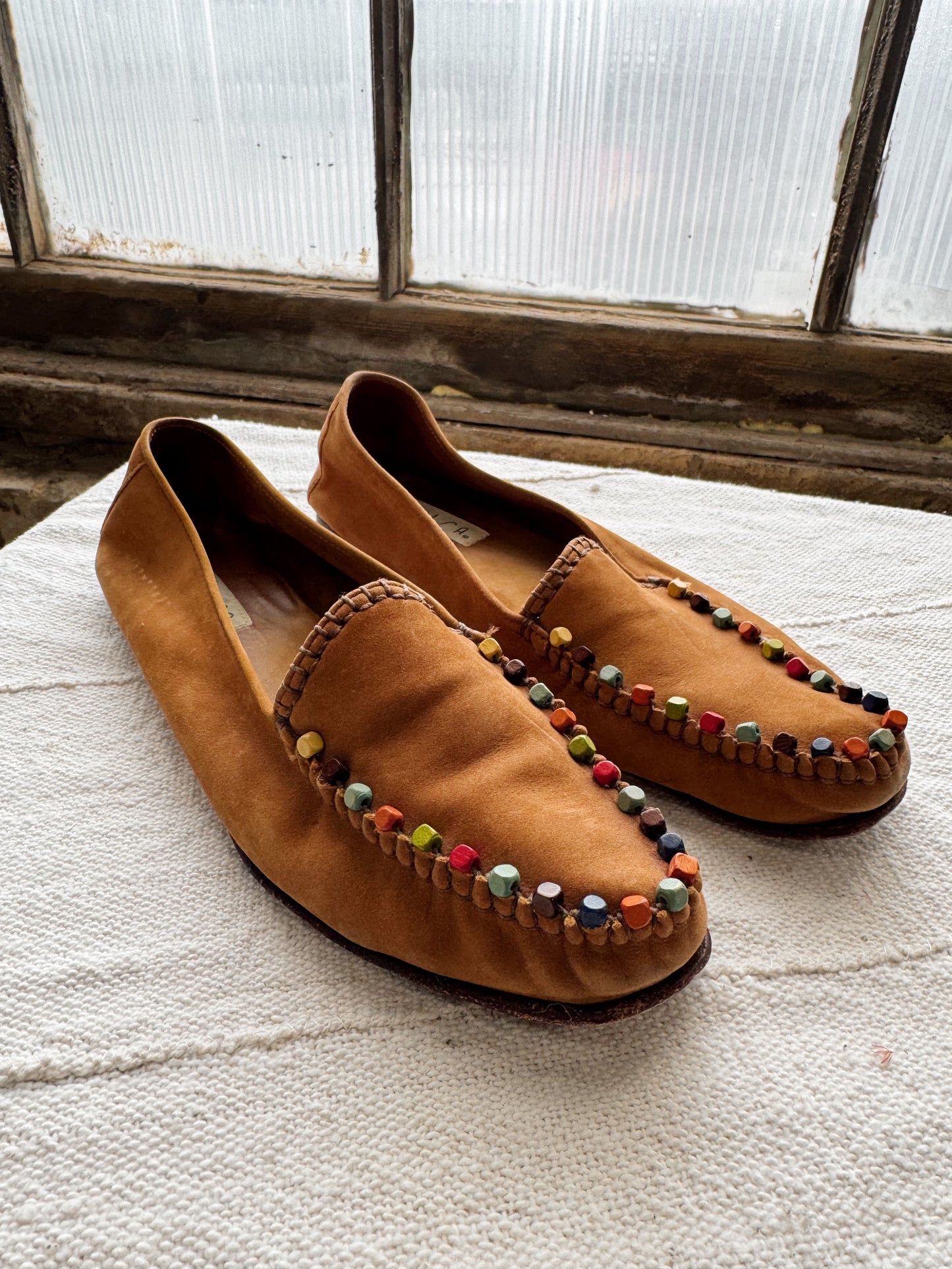 Unisa Suede and Beaded Loafer (10)