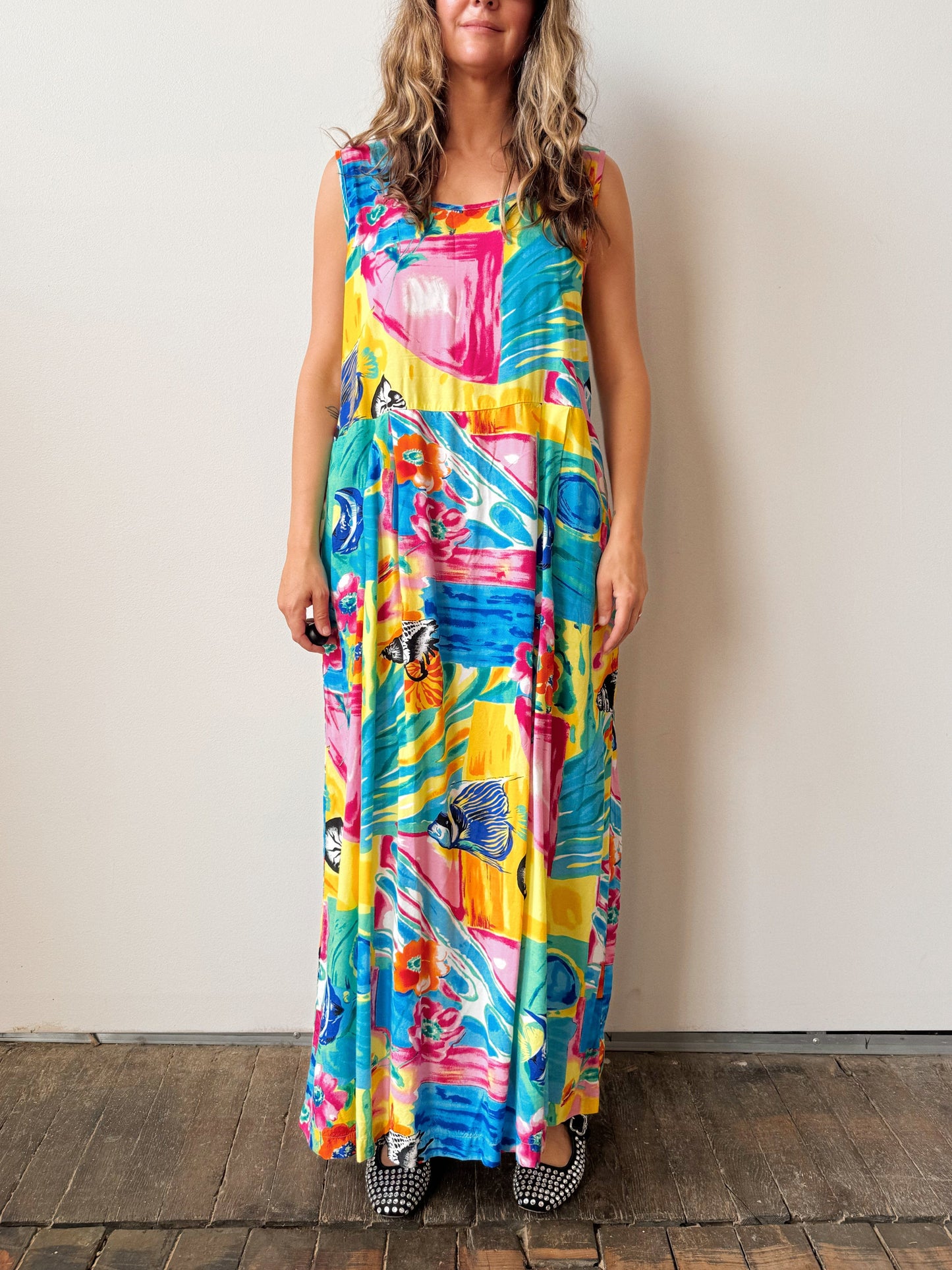 Bindi Hawaiian Maxi Dress (L)
