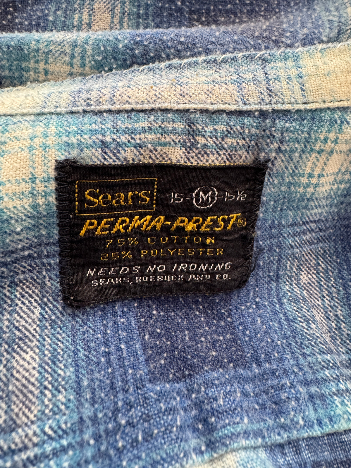 Reworked Sears 70s Plaid Flannel (M)