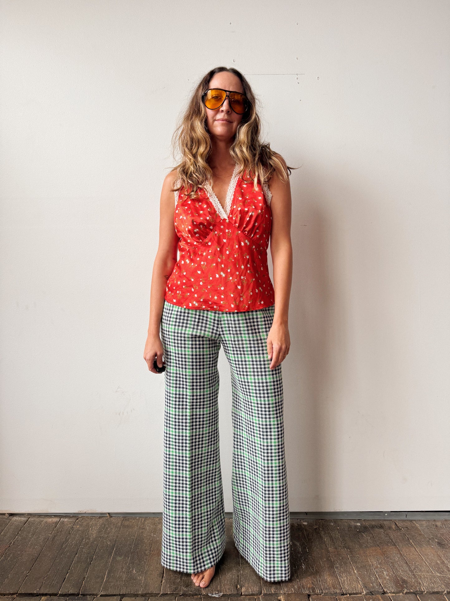 Lace Trim Wayf Blouse (M)