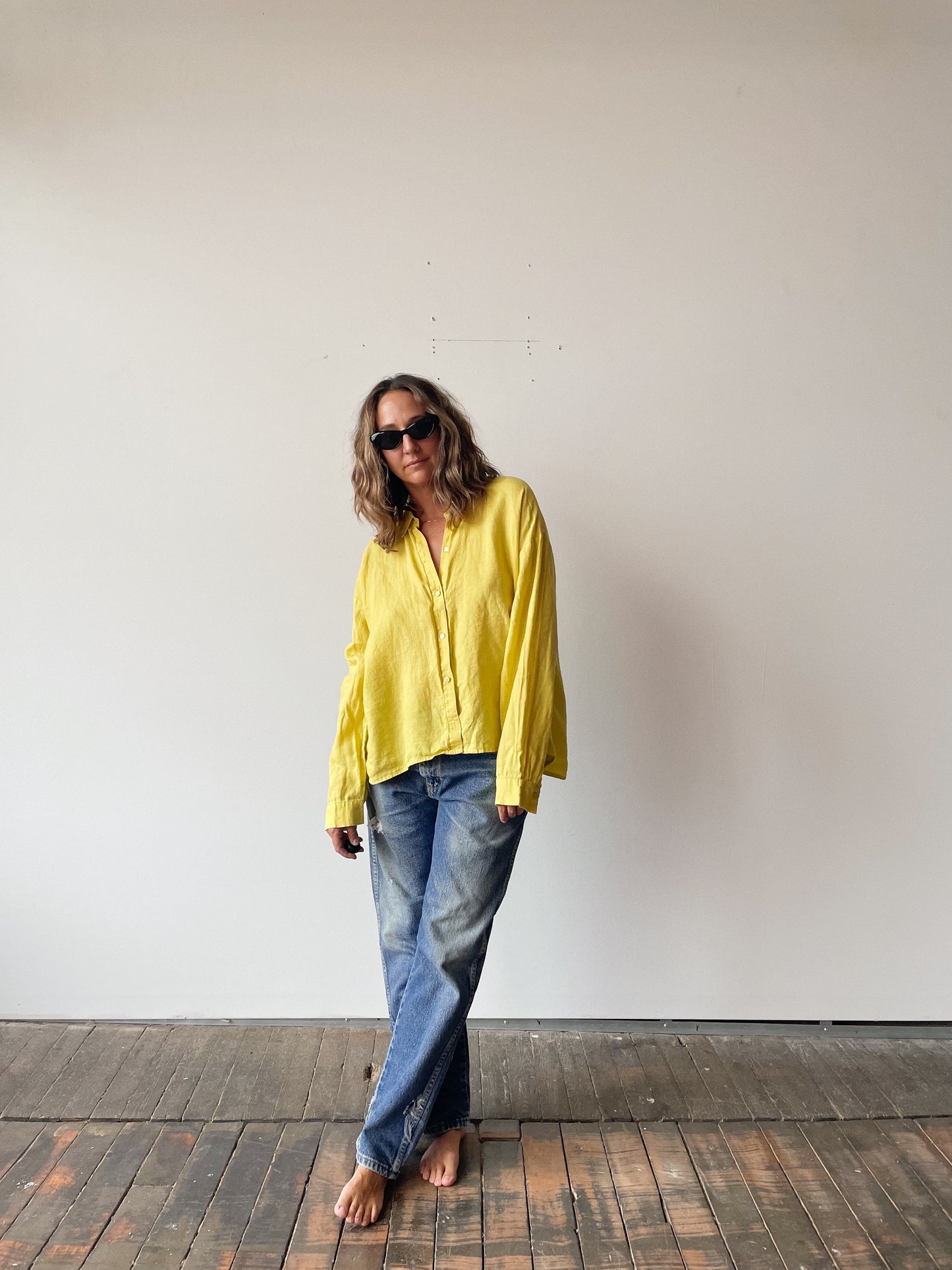 Marigold Linen Blouse