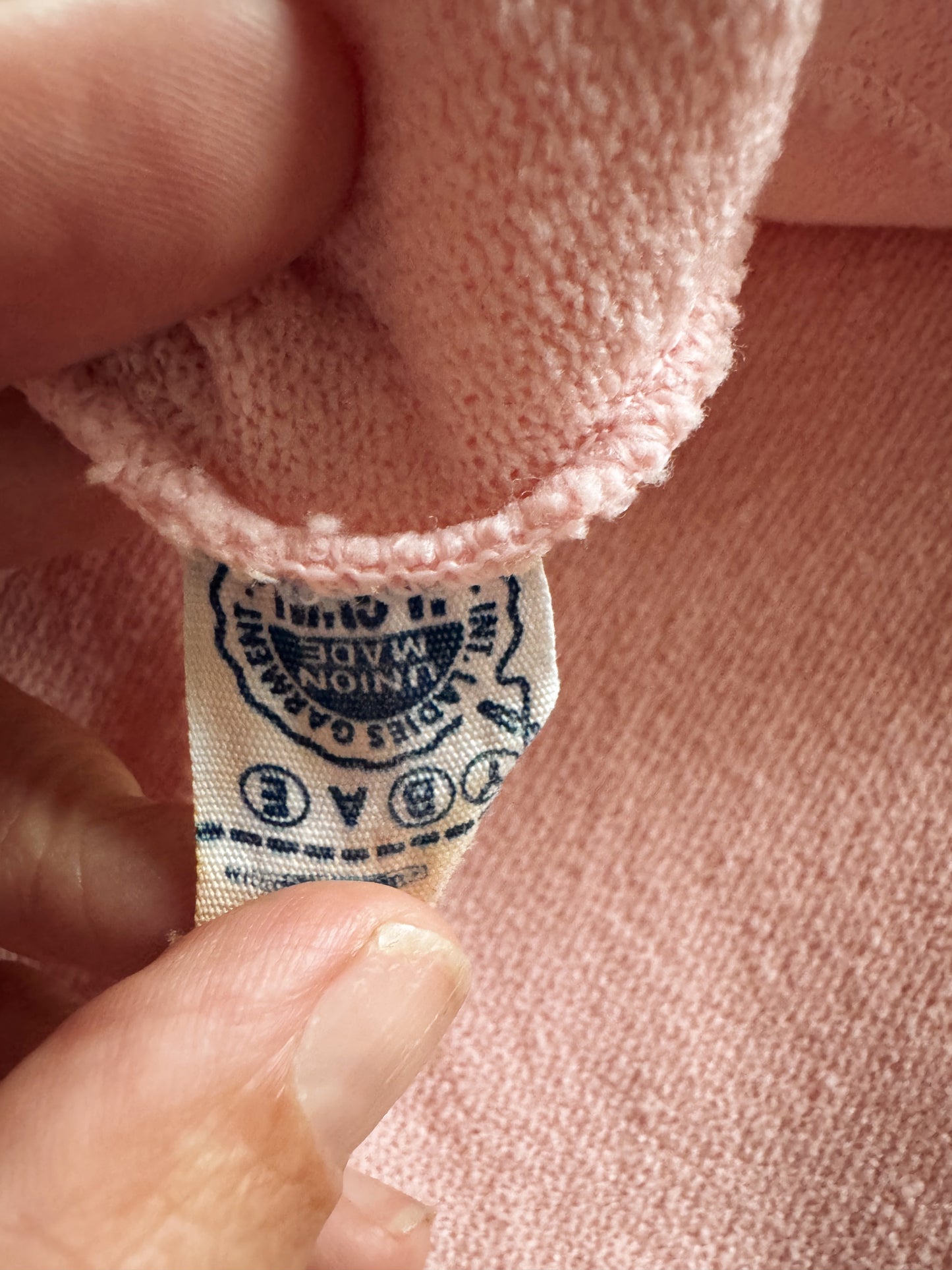 Pink Boucle Sleeveless 70s Shirt (S)