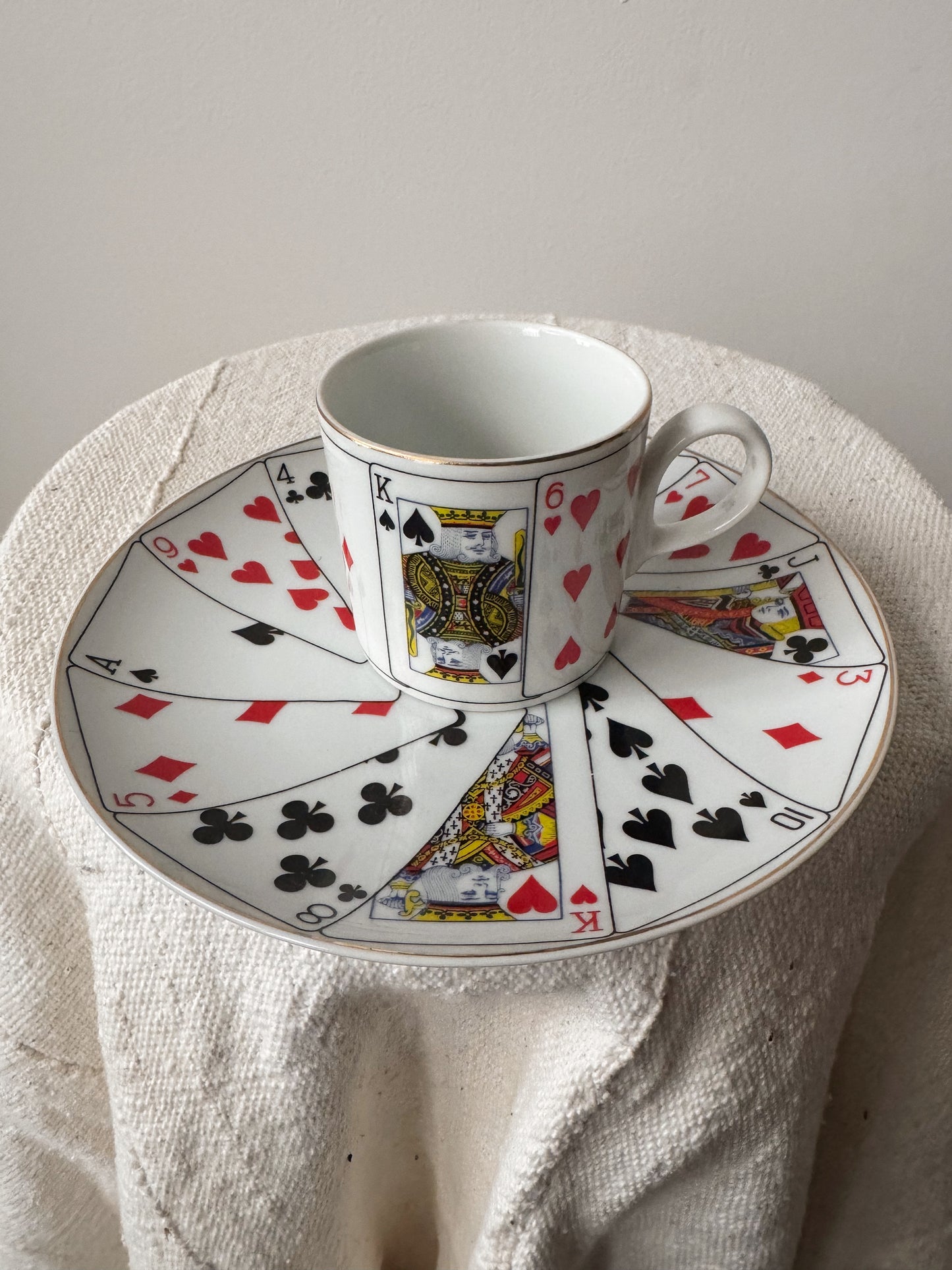 Horchow Cards Espresso Cup and Plate