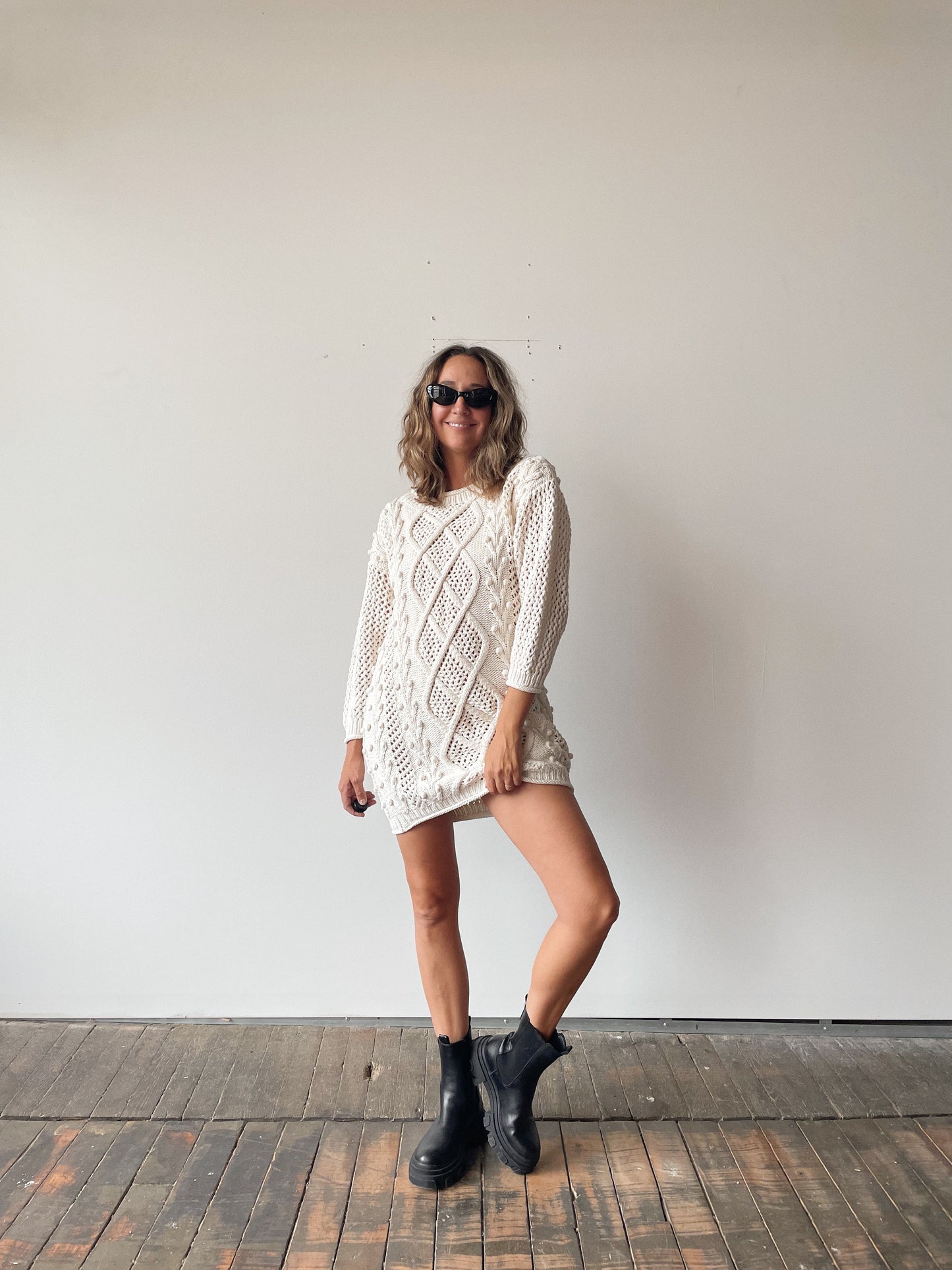 90s Cable Knit Tunic