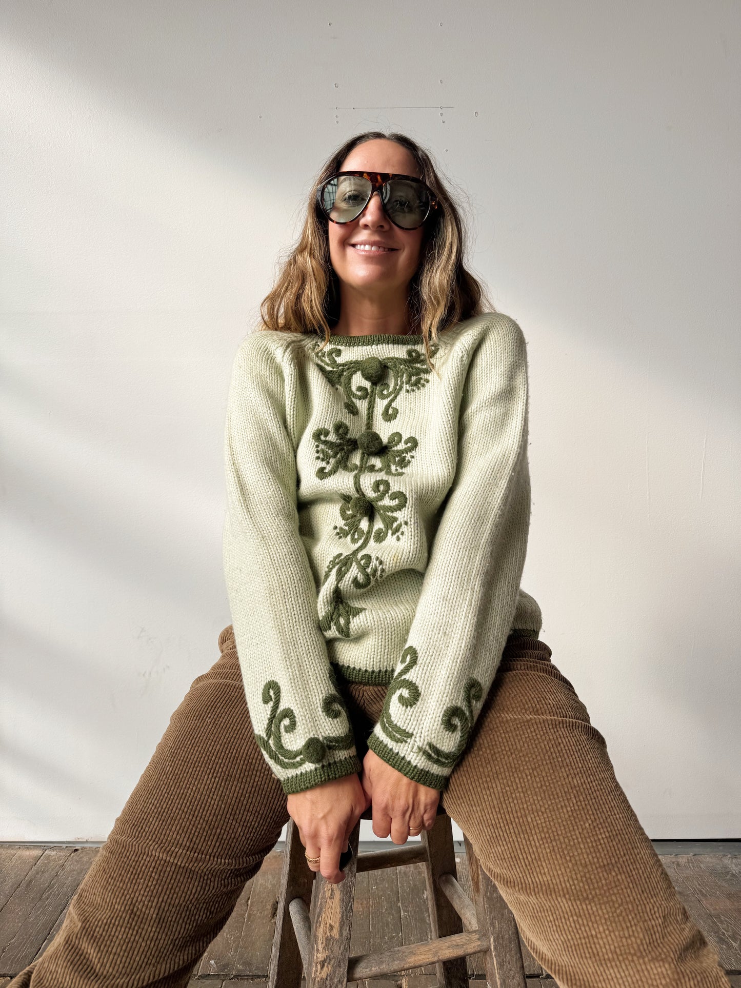 Wool Vintage 70s Knit Sweater (M)