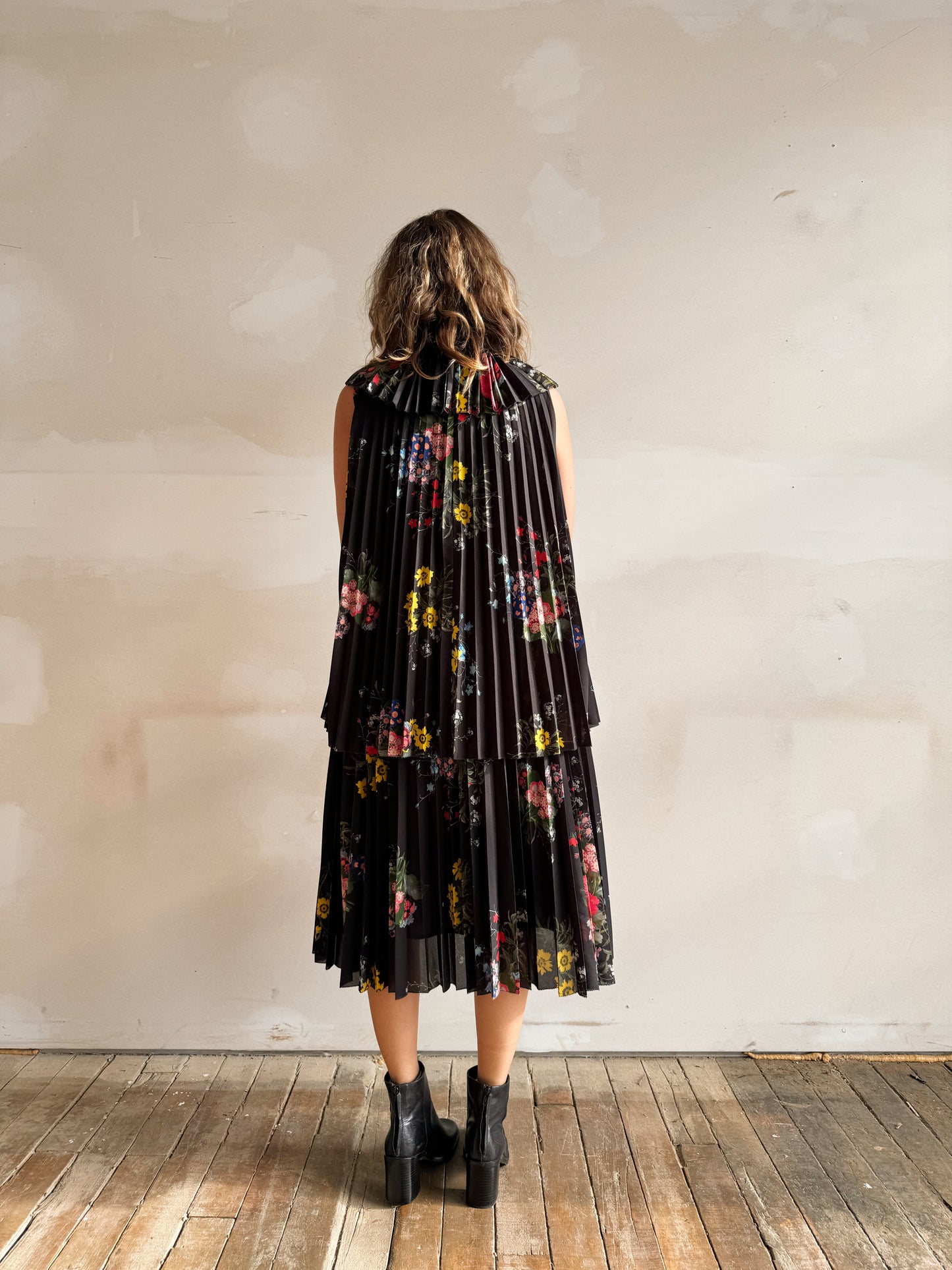 Erdem for HM Pleated Floral Tier Dress (XS)