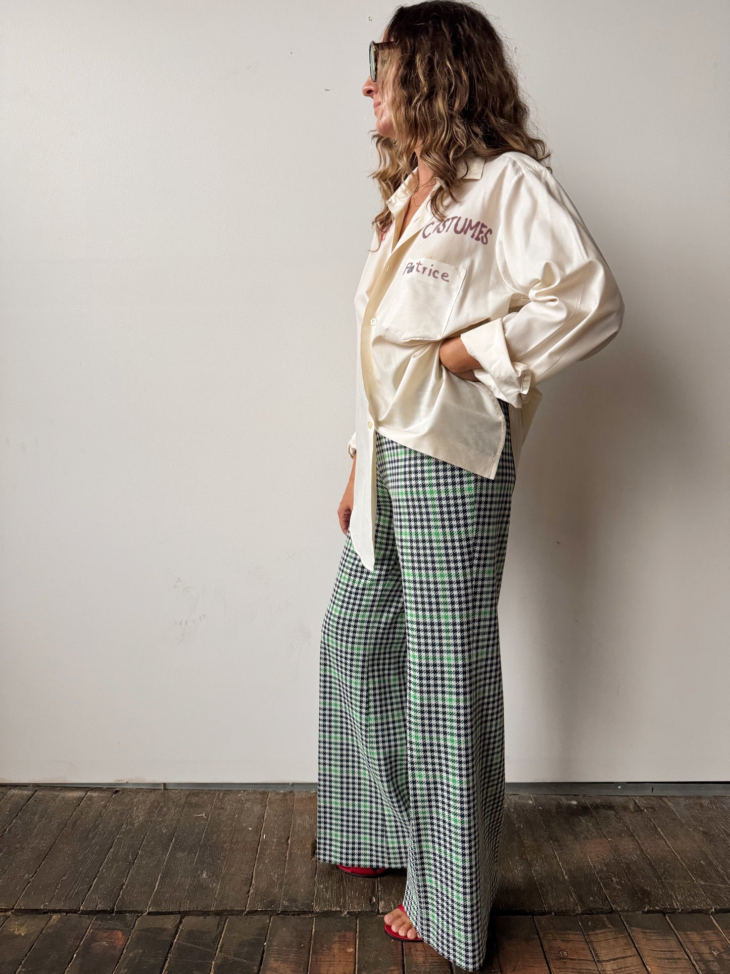 Guys and Dolls Costume Crew 70s Handwritten Shirt (Mens L)