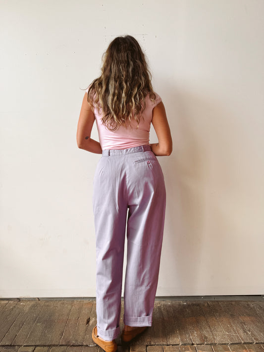 Lilac 90s Chino Trouser Pants (27")