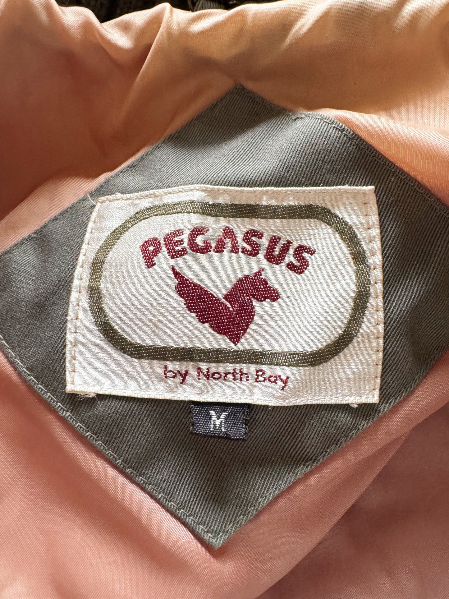 80s Pegasus Quilt Parka Coat (M)