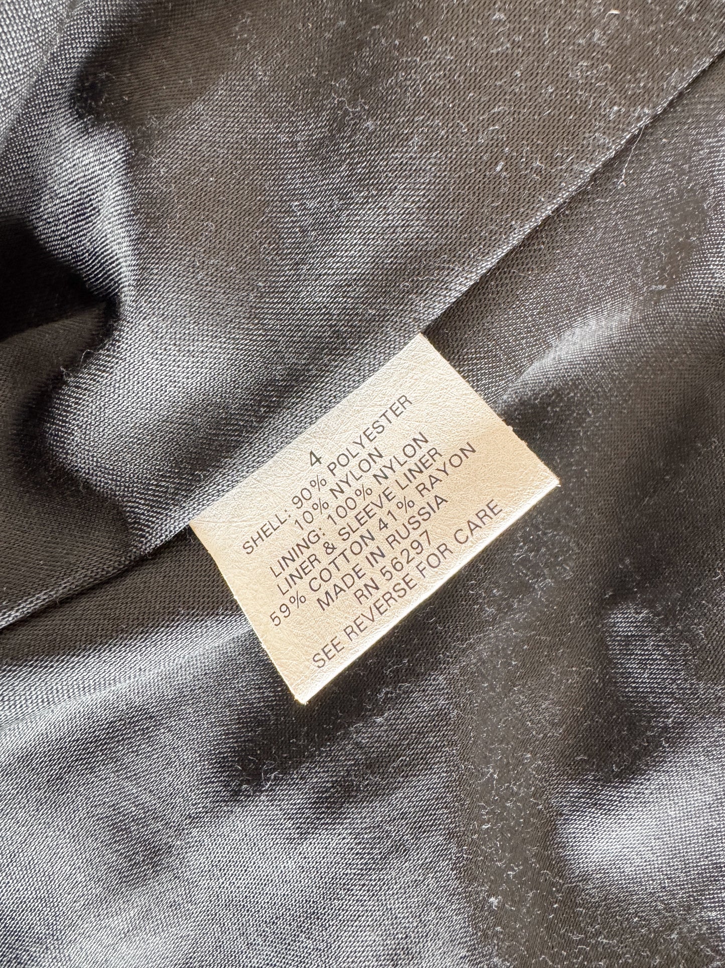 Harbor Soft Black 90s Trench Coat (S)